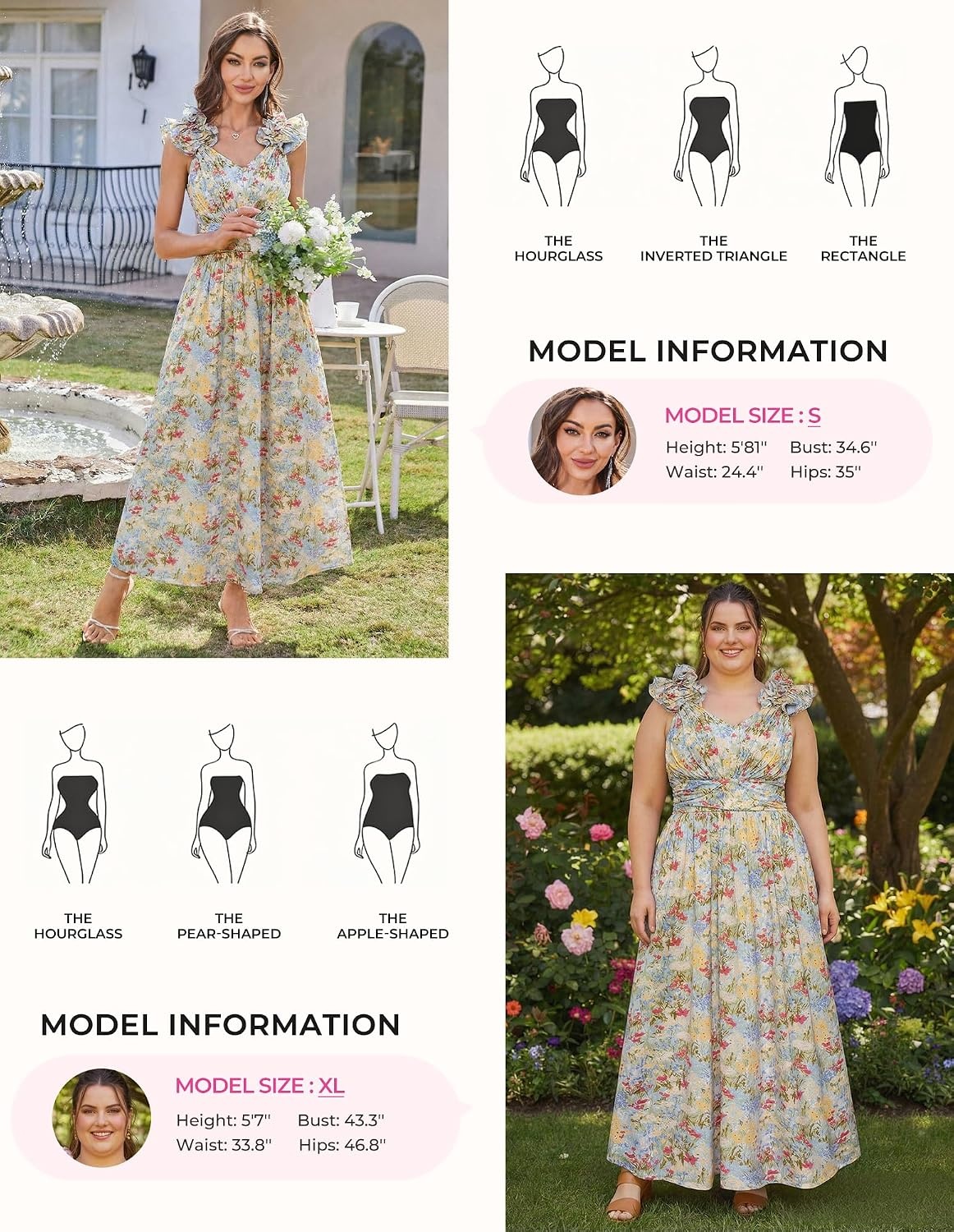 image:imageGRACE KARIN 2026 Womens Summer Floral Print Dress Sleeveless Casual Flowy Sundress A Line Ruffle Wedding Guest OutfitBlue Yellow Floral