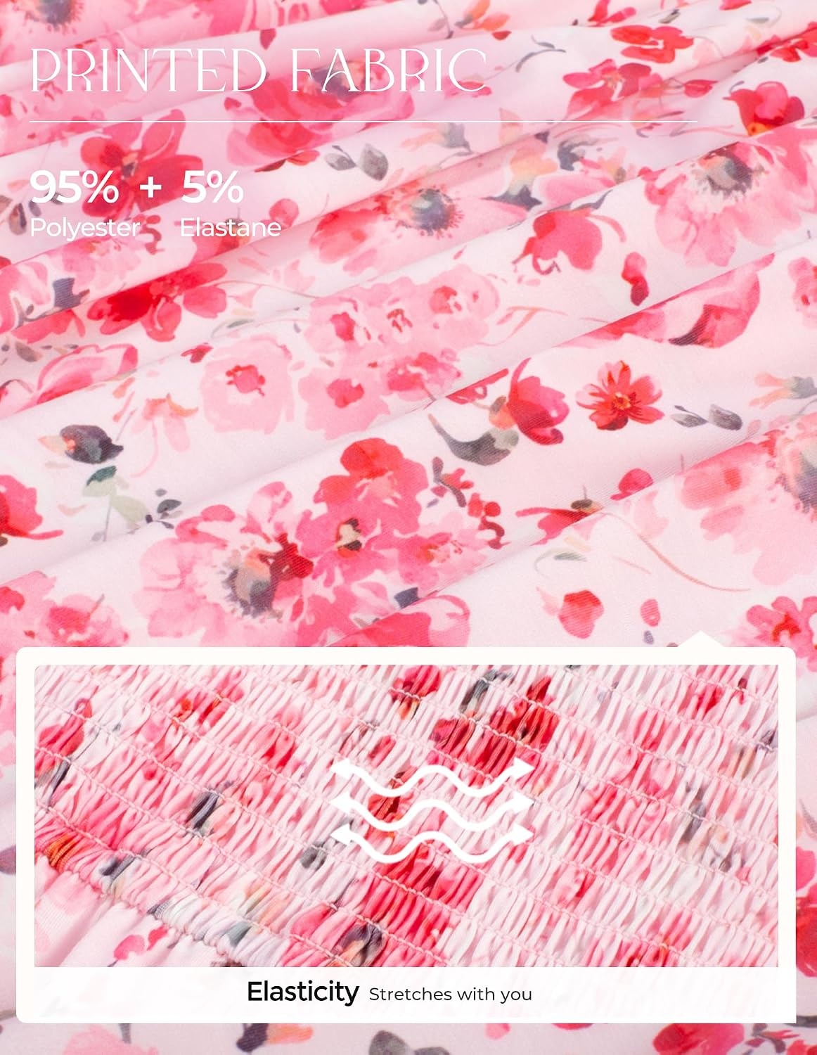 image:imageGRACE KARIN 2026 Womens Summer Floral Print Dress Sleeveless Casual Flowy Sundress A Line Ruffle Wedding Guest OutfitPink Red