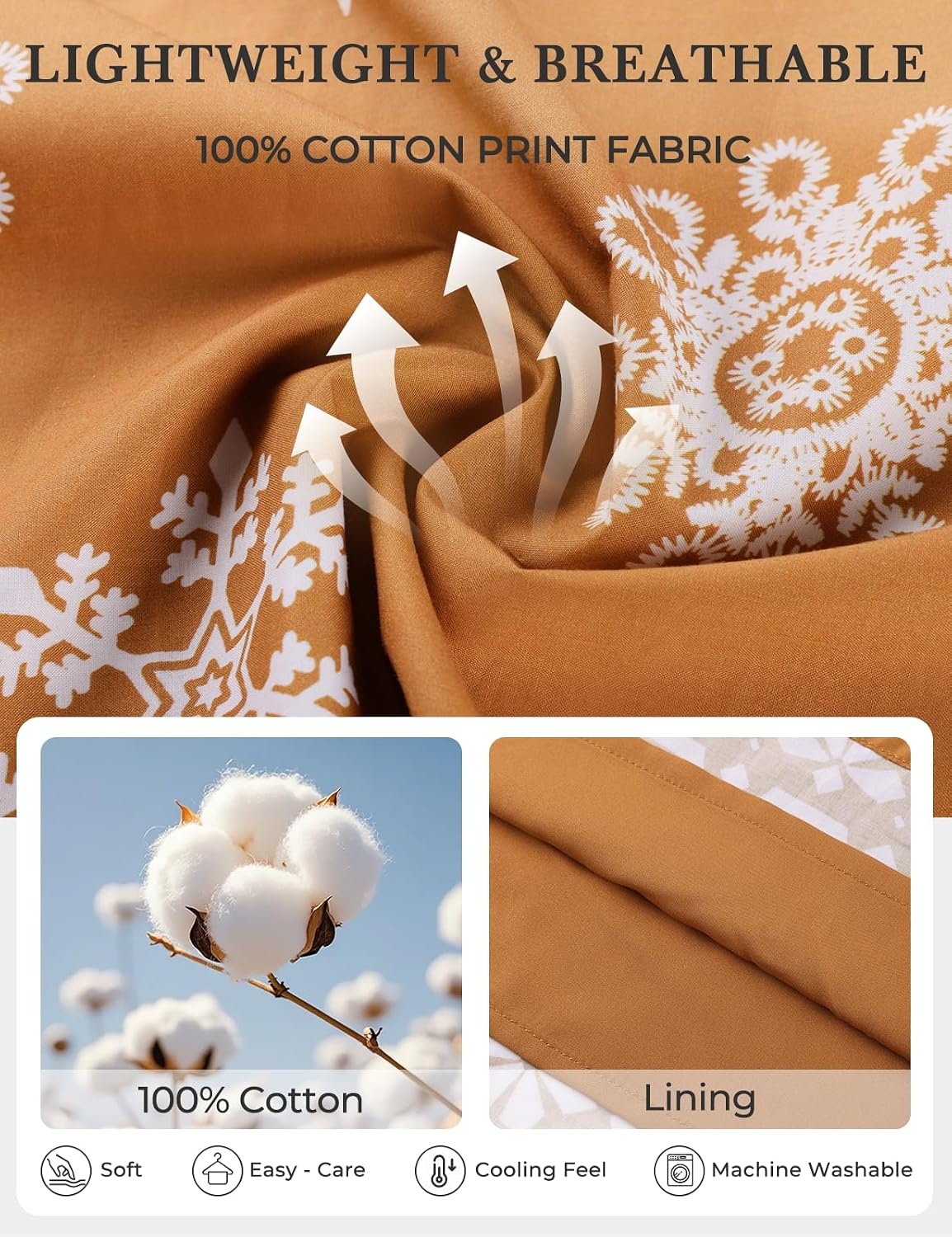 image:imageGRACE KARIN Womens Boho Tops Summer Spring Cotton Floral Blouses Short Sleeve Print Shirts V Neck Beach Vacation Clothes 2026Brown Boho Floral