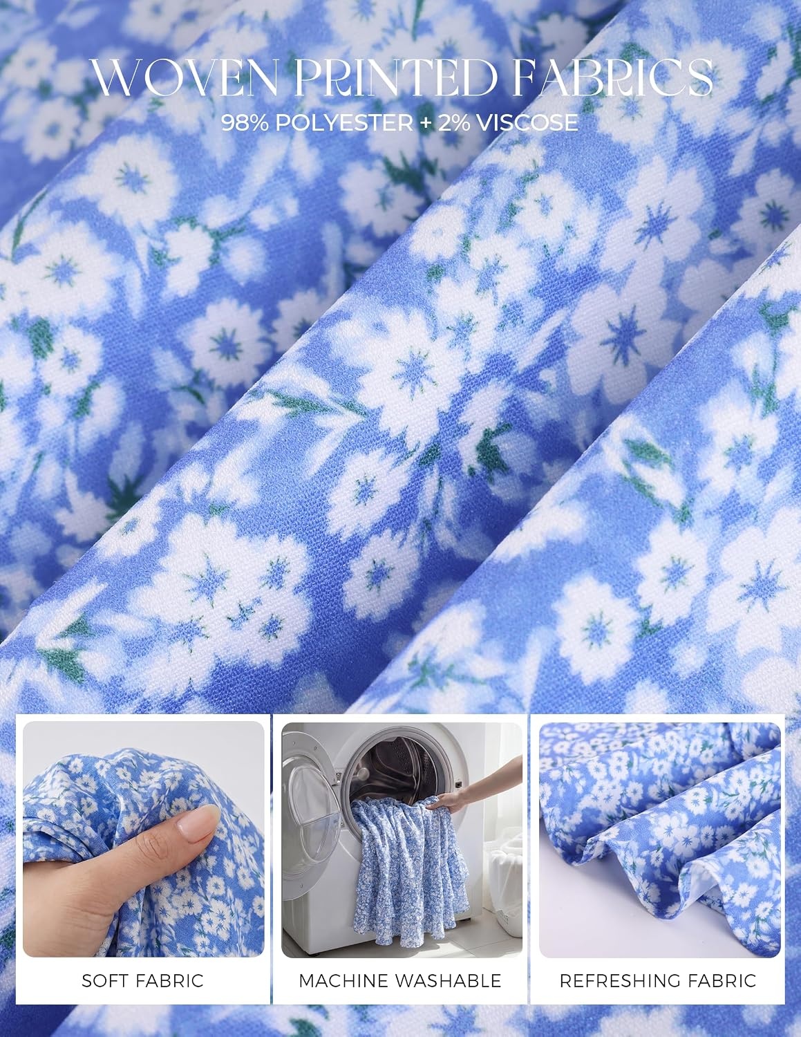 image:imageGRACE KARIN Womens Maxi Floral Sundresses Summer Beach Boho Dress Spaghetti Strap Dresses Casual Fashion Clothes with PocketsBlue Floral