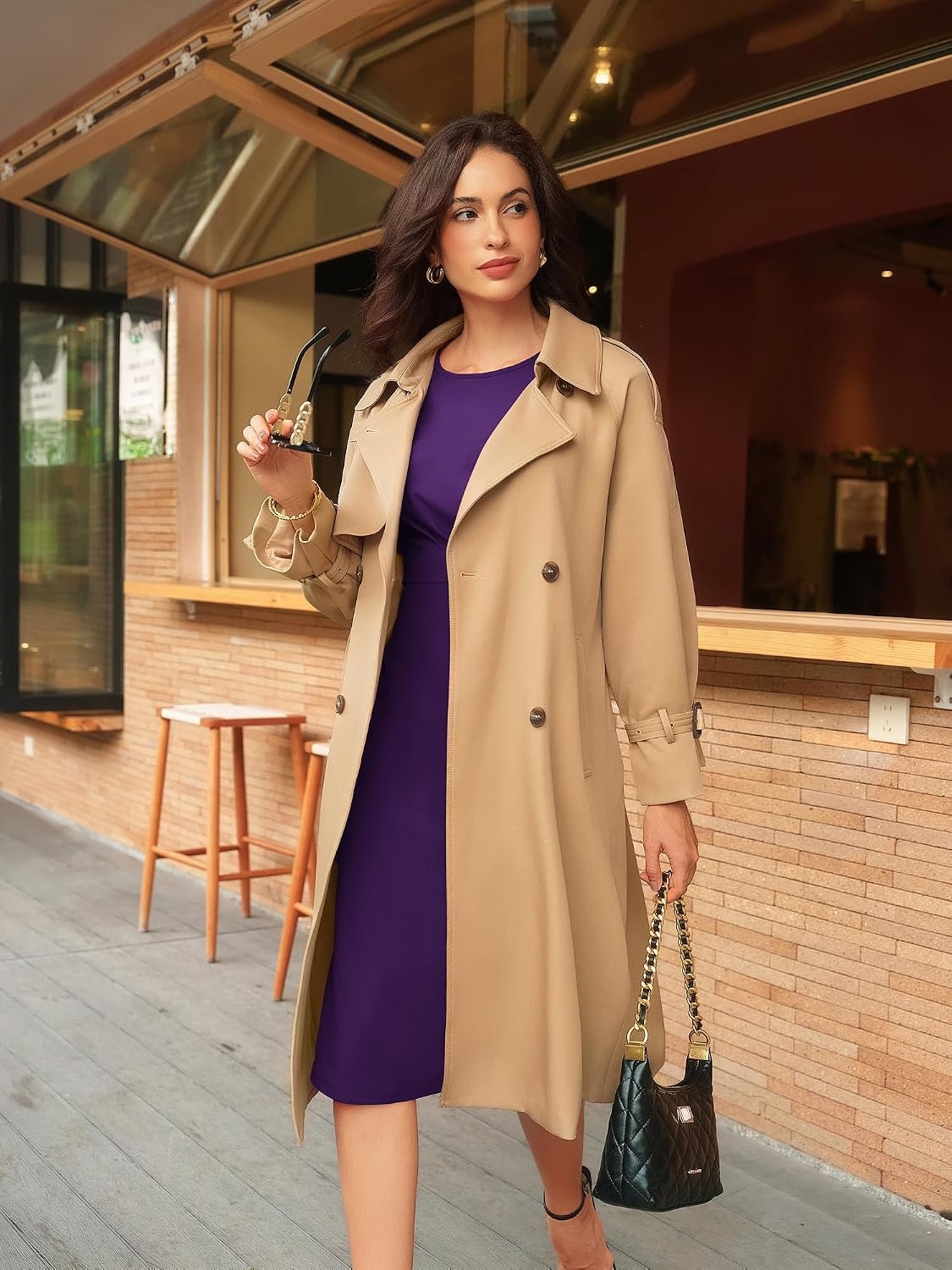 image:imageGRACE KARIN Womens Wear to Work Dresses 2026 Cap Sleeve Sheath Bodycon Midi Dress Ruched Business Office Pencil DressRose Purple