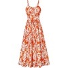 Big Orange White Floral