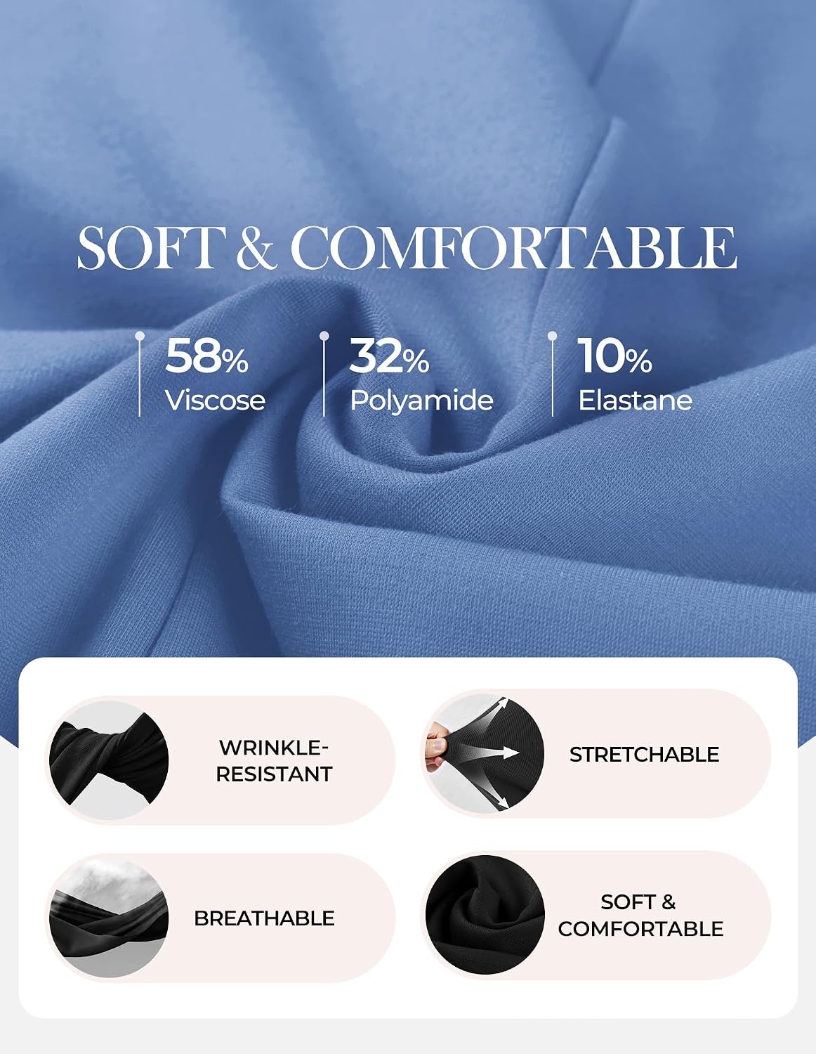image:imageGRACE KARIN Womens 2026 Summer Short Sleeve Tops Dressy Casual Peplum Shirts Outfit Tunic Blouses Trendy Fashion ClothesBlue