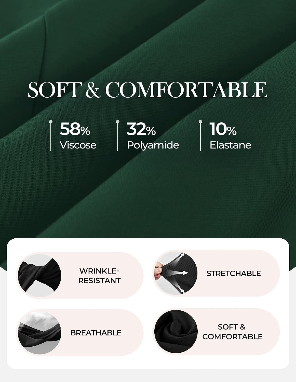 image:imageGRACE KARIN Womens 2026 Summer Short Sleeve Tops Dressy Casual Peplum Shirts Outfit Tunic Blouses Trendy Fashion ClothesDark Green