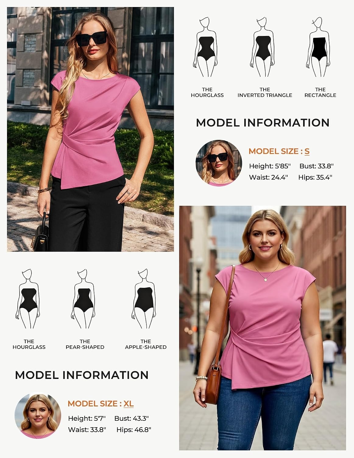 image:imageGRACE KARIN Womens 2026 Summer Short Sleeve Tops Dressy Casual Peplum Shirts Outfit Tunic Blouses Trendy Fashion ClothesDusty Pink