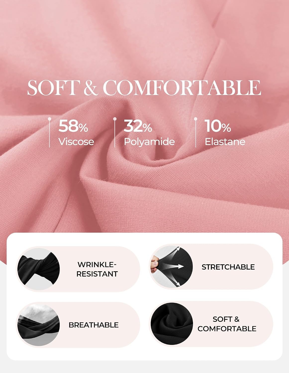 image:imageGRACE KARIN Womens 2026 Summer Short Sleeve Tops Dressy Casual Peplum Shirts Outfit Tunic Blouses Trendy Fashion ClothesPink