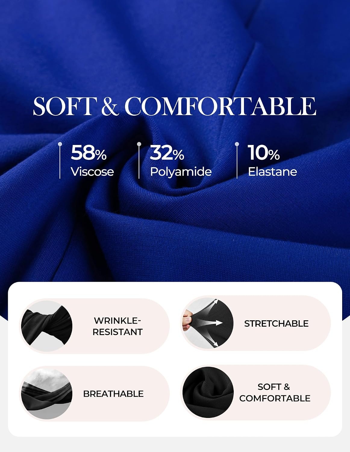 image:imageGRACE KARIN Womens 2026 Summer Short Sleeve Tops Dressy Casual Peplum Shirts Outfit Tunic Blouses Trendy Fashion ClothesRoyal Blue