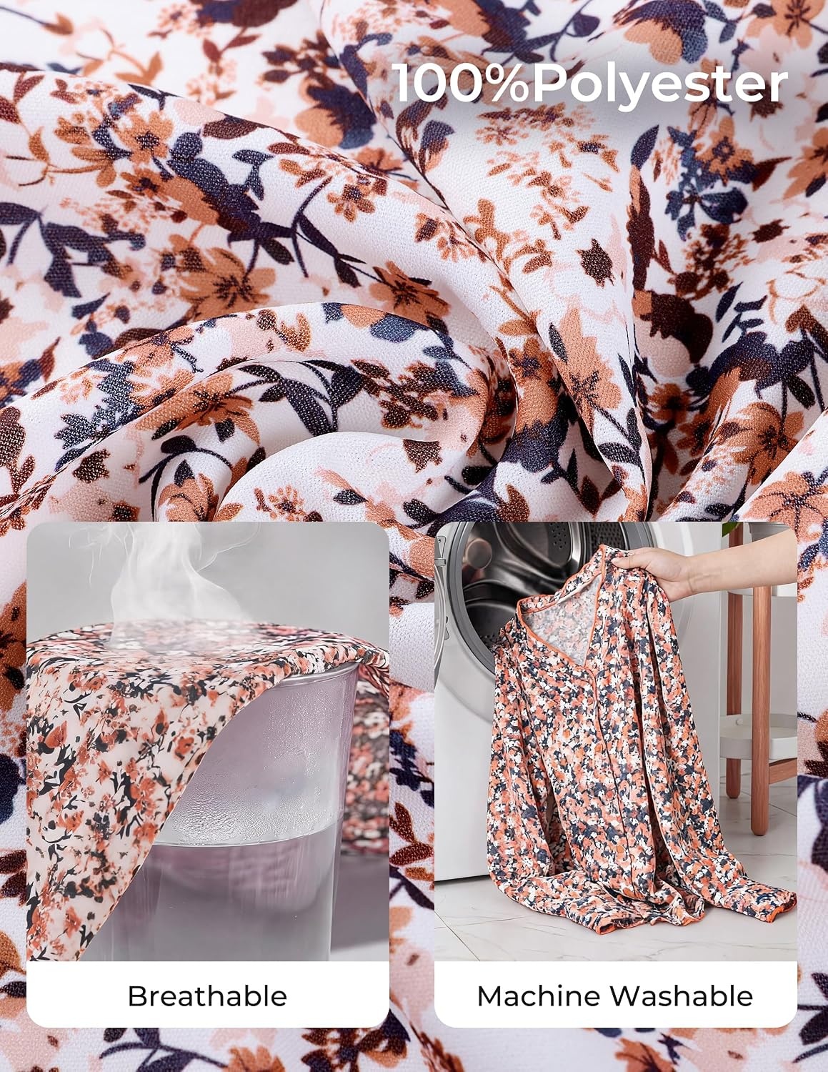 image:imageGRACE KARIN Womens Boho Floral Tops 2026 Fall Button Down Long Sleeve Blouses Dressy Casual V Neck Work Trendy ShirtsApricot Floral