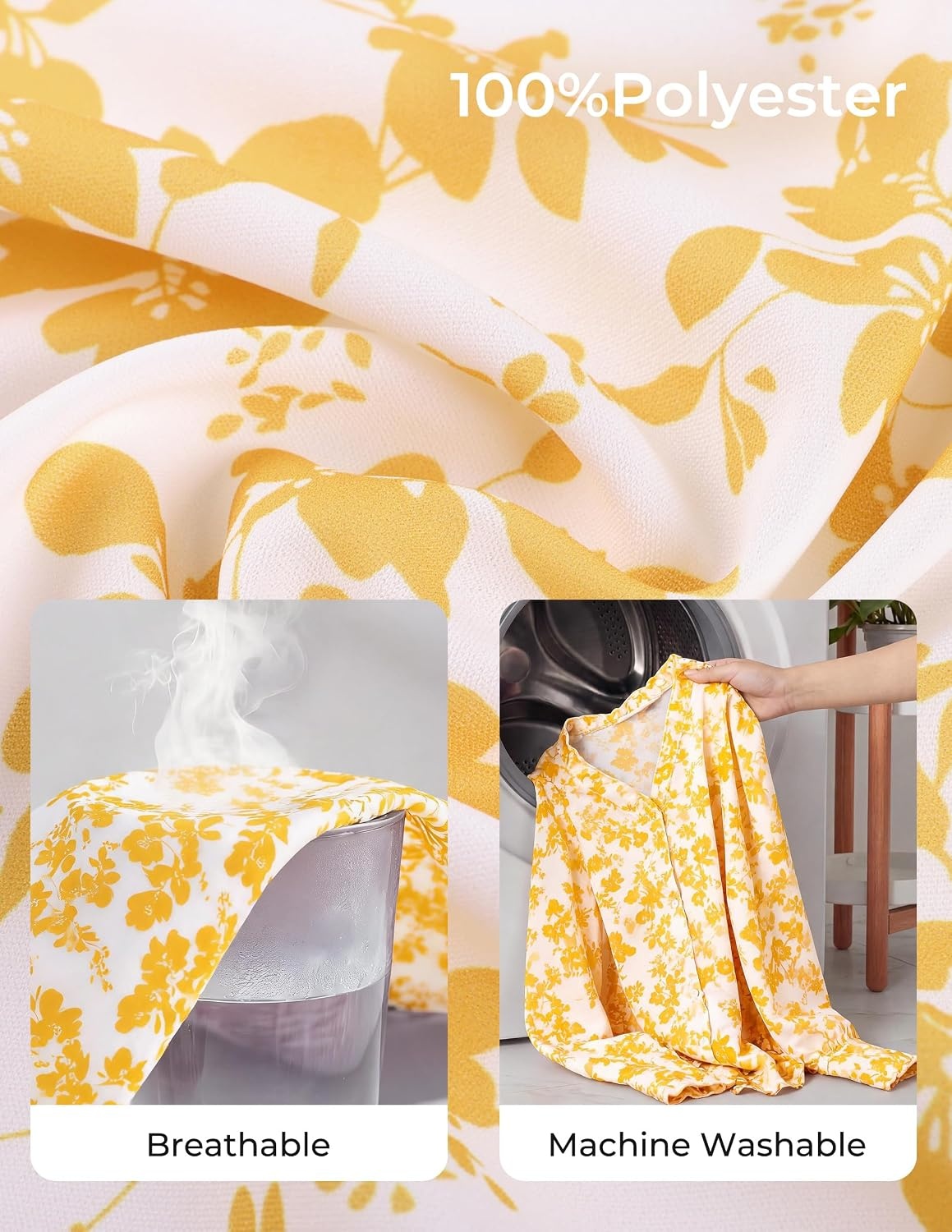 image:imageGRACE KARIN Womens Boho Floral Tops 2026 Fall Button Down Long Sleeve Blouses Dressy Casual V Neck Work Trendy ShirtsYellow White Floral