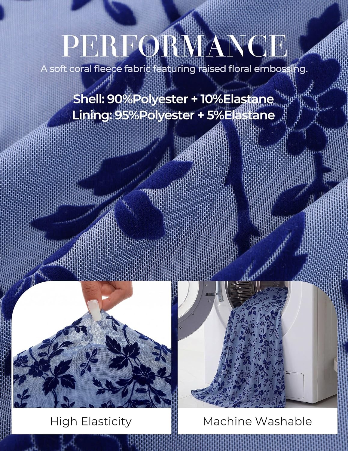 image:imageGRACE KARIN Womens Floral Long Sleeve DressesFormal Bodycon Wedding Guest DressV Neck Mesh Cocktail Maxi DressesGray Blue