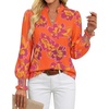 Orange Purple Floral