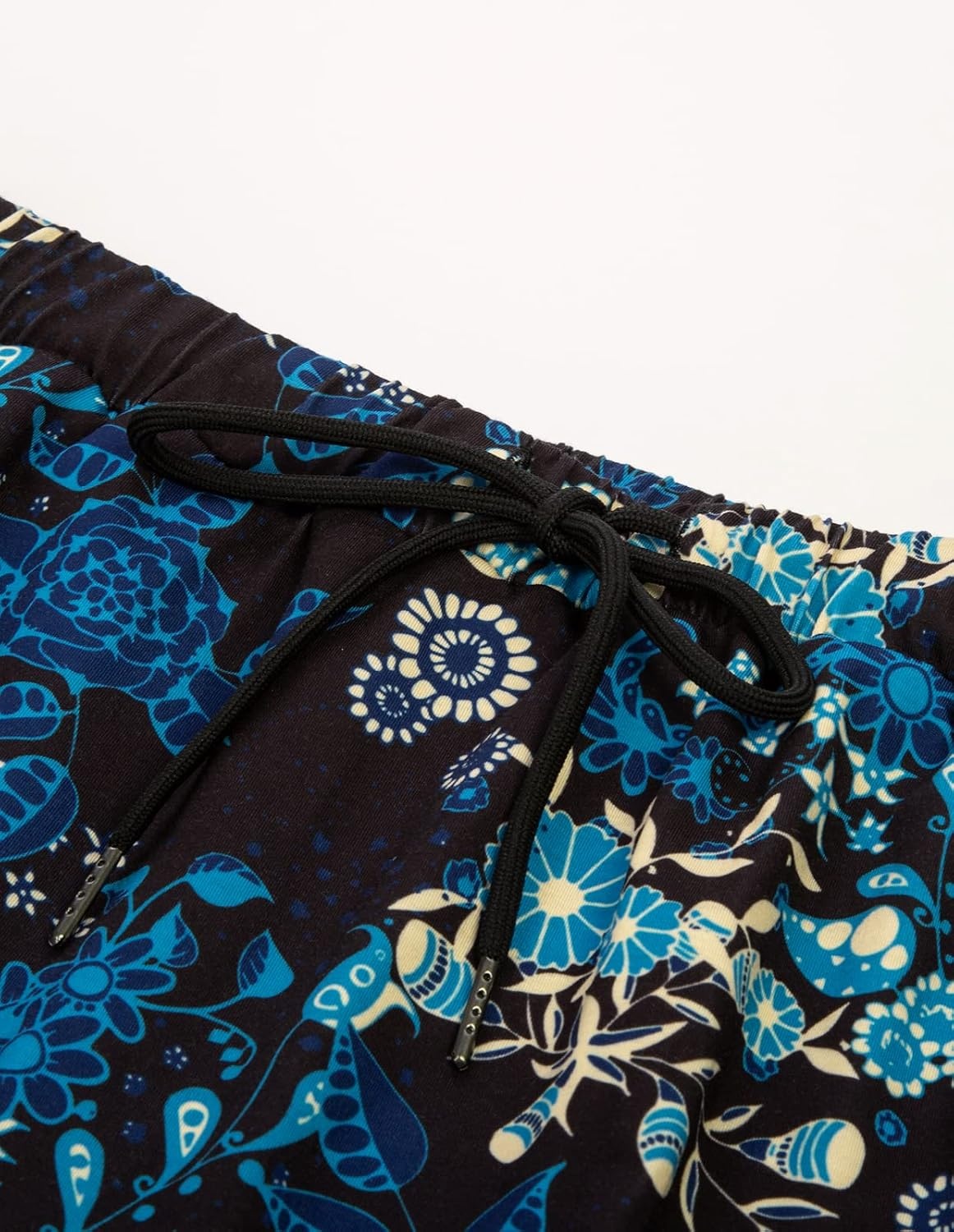 image:imageJACK SMITH Womens Stretchy Knee Length Skirts Athletic Skorts for Woman Drawstring Waist with Mesh Shorts PocketsBlue Flower Patterns