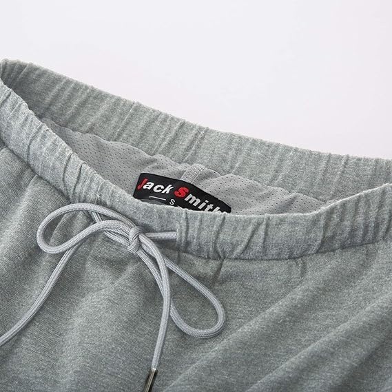 image:imageJACK SMITH Womens Stretchy Knee Length Skirts Athletic Skorts for Woman Drawstring Waist with Mesh Shorts PocketsLight Gray Heather
