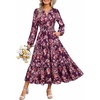 Purple Red Floral