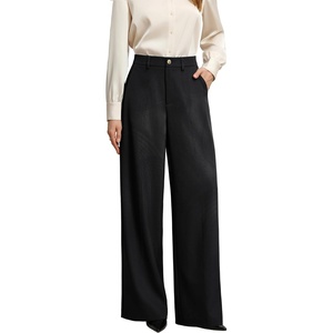 GRACE KARIN Womens Wide Leg Dress Pants,2026 Fall High Waisted Trousers with Pockets, Business Office Work Slacks Outfit(Black)