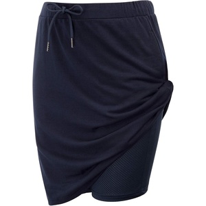 JACK SMITH Women’s Stretchy Knee Length Skirts Athletic Skorts for Woman Drawstring Waist with Mesh Shorts Pockets(Navy Blue)