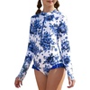Blue White Floral