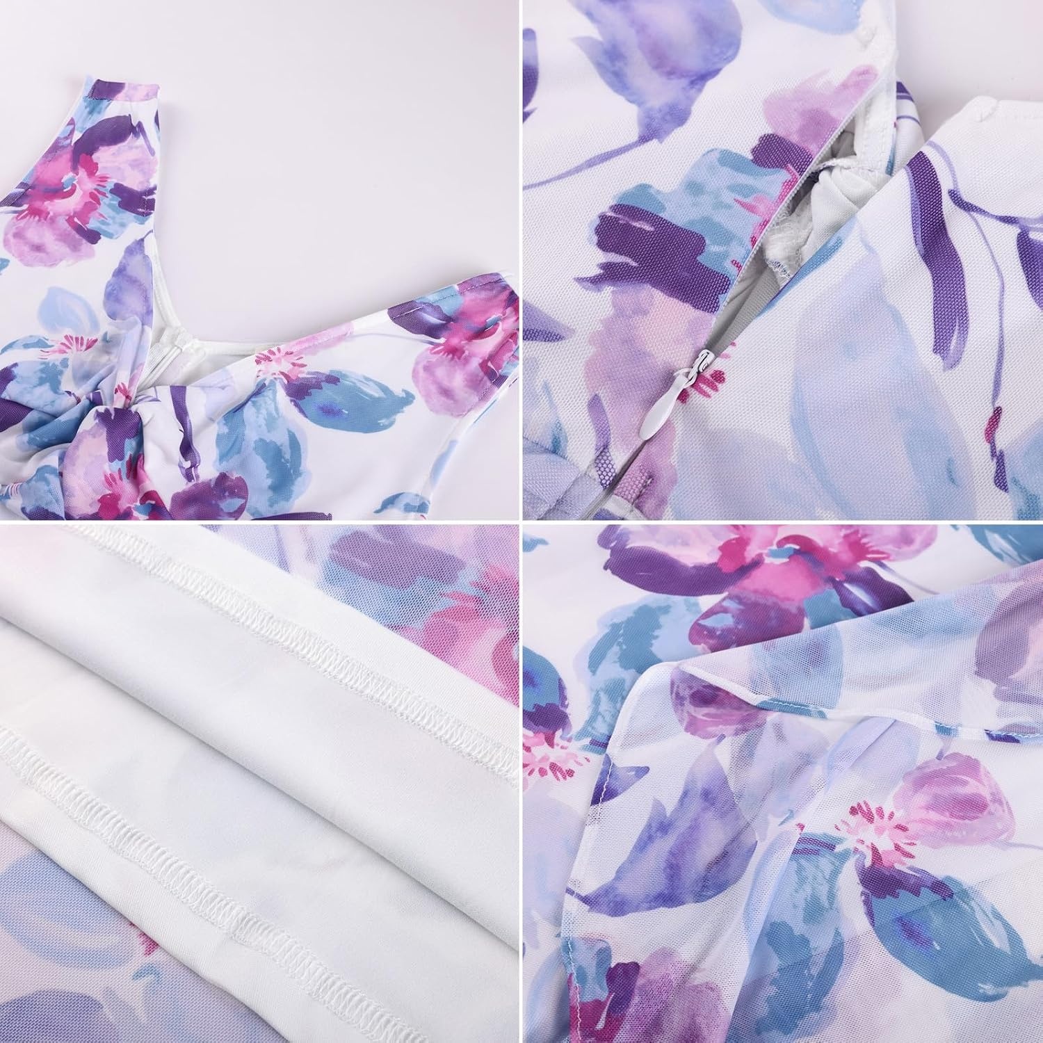image:imageGRACE KARIN Womens Summer Sleeveless Floral Maxi Dress V Neck Formal Wedding Guest Dress A Line Beach Vacation ClothesPurple