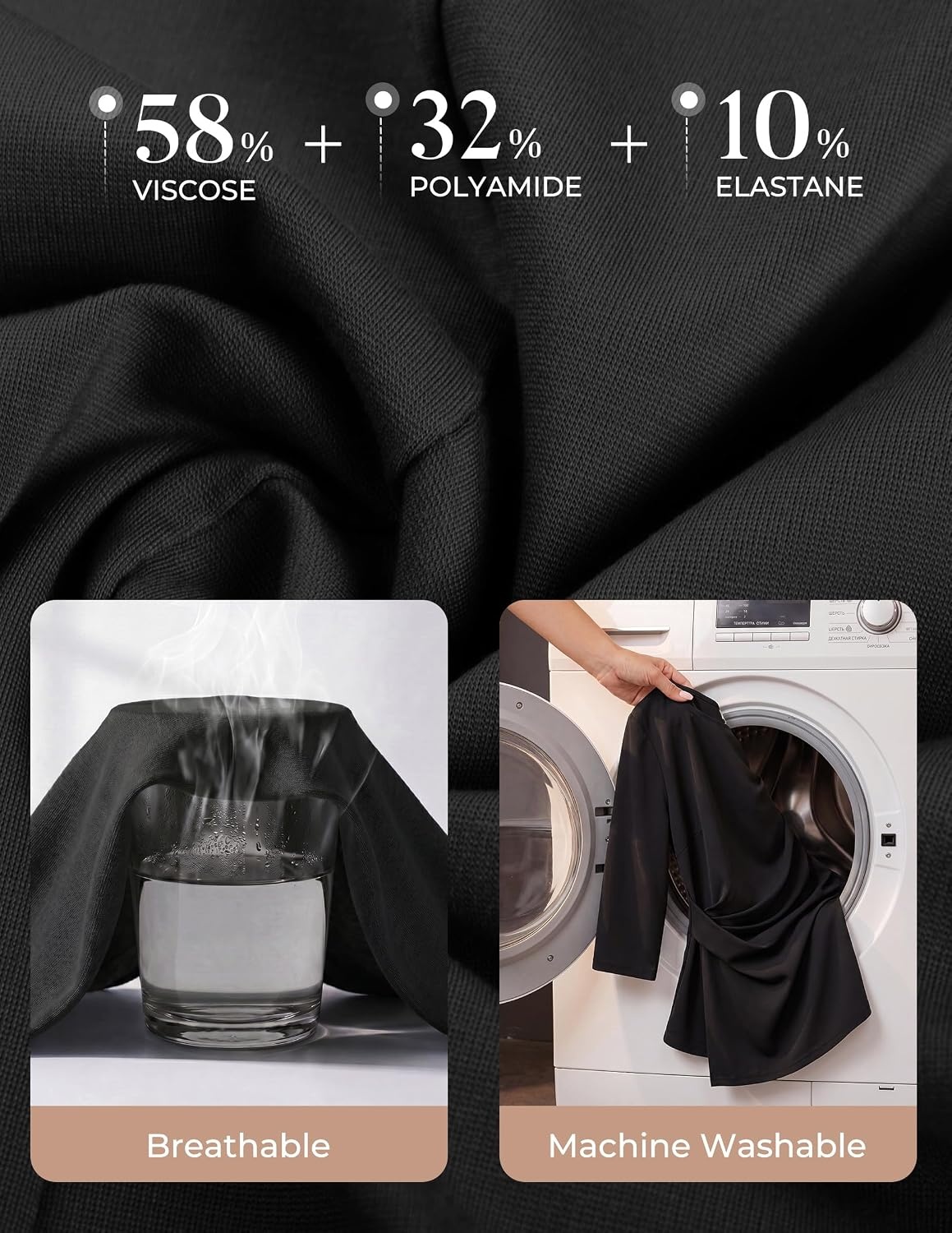 image:imageGRACE KARIN Womens 2026 Summer Peplum Tops 34 Sleeve Dressy Casual Shirts Business Blouses Trendy Fashion ClothesBlack