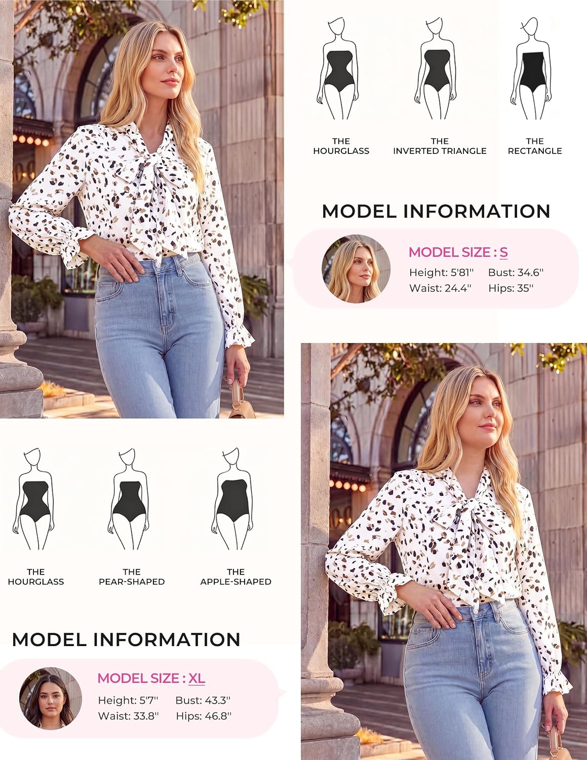 image:imageGRACE KARIN Womens Long Sleeve Business Casual Shirts 2026 Front Bow Tie Neck Chiffon Blouse Polka Dot Floral TopsDot White and Khaki