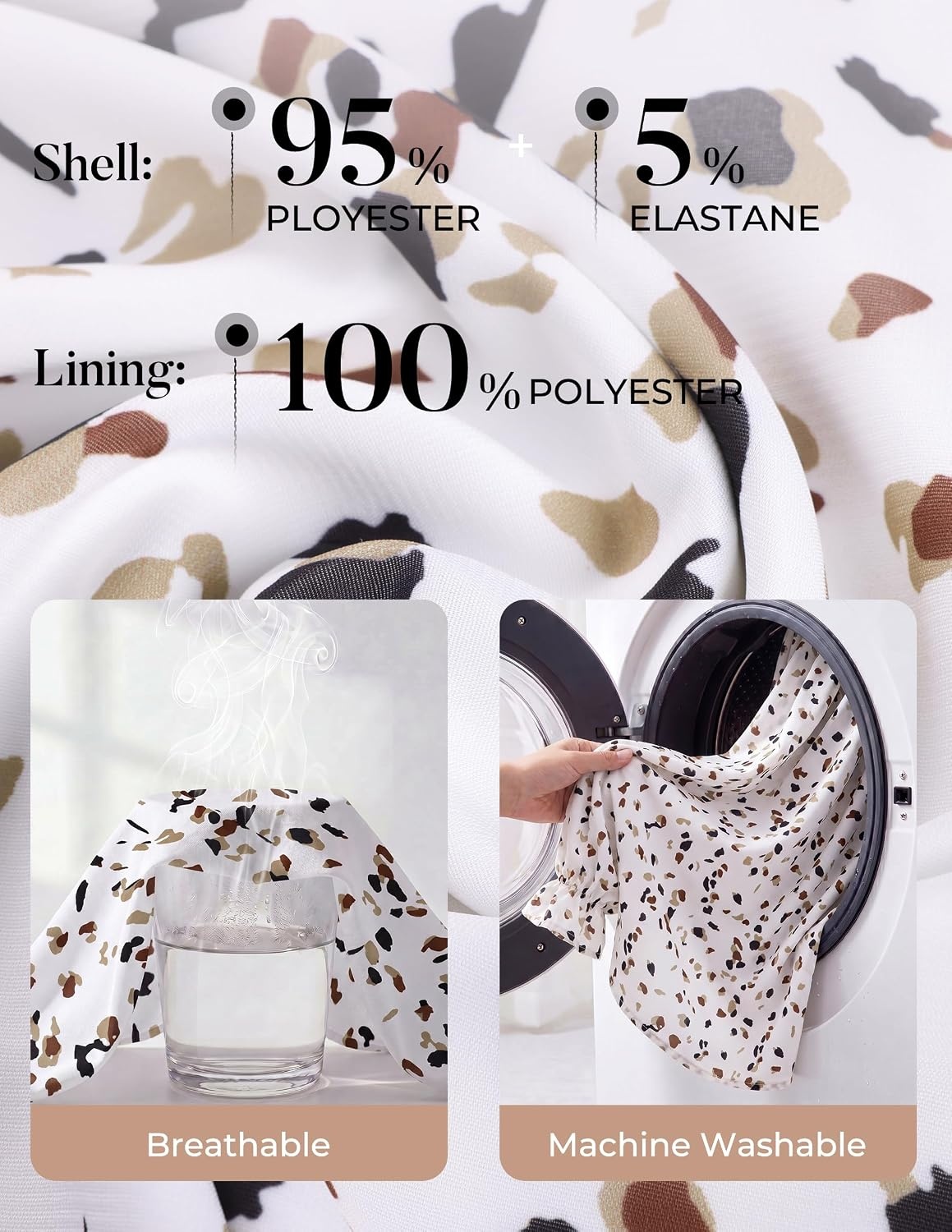 image:imageGRACE KARIN Womens Long Sleeve Business Casual Shirts 2026 Front Bow Tie Neck Chiffon Blouse Polka Dot Floral TopsDot White and Khaki