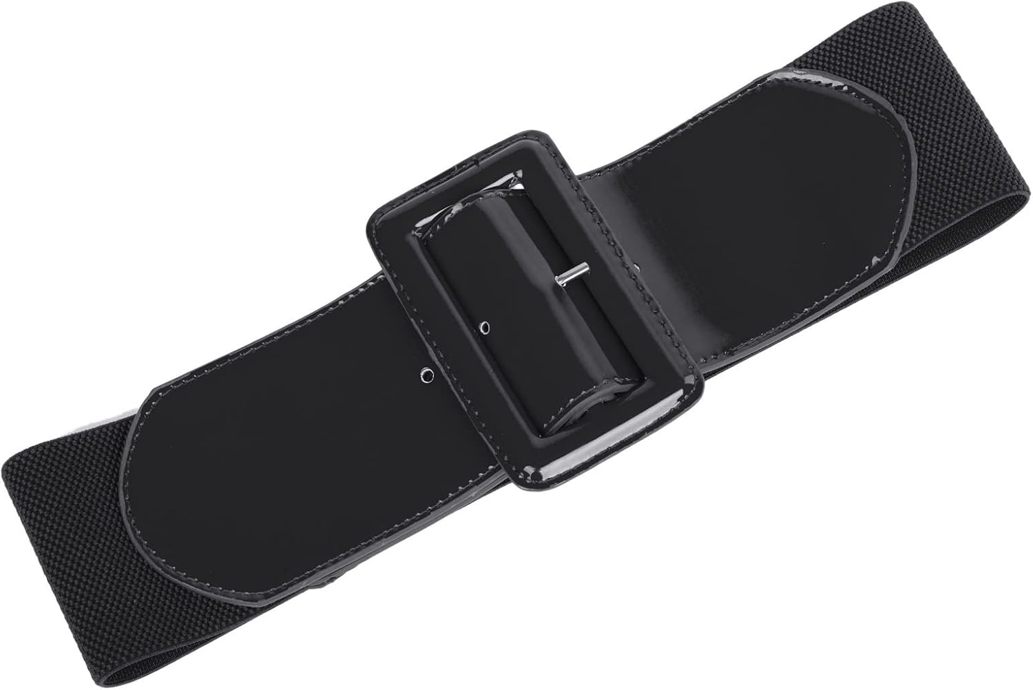 image:imageGRACE KARIN Womens Stretchy Belt 1950s 3 Inch Wide Elastic BeltsBlack