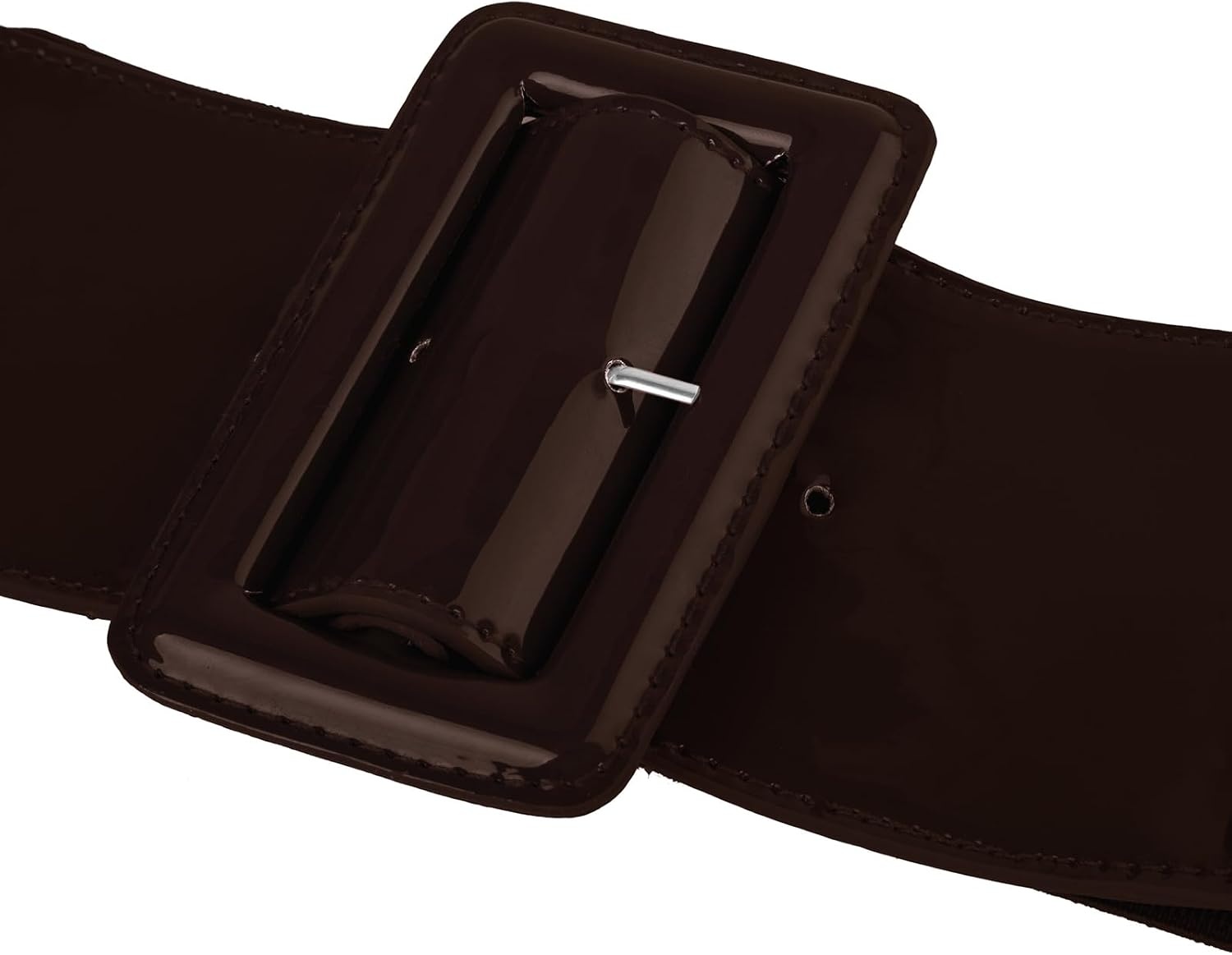 image:imageGRACE KARIN Womens Stretchy Belt 1950s 3 Inch Wide Elastic BeltsDark Brown