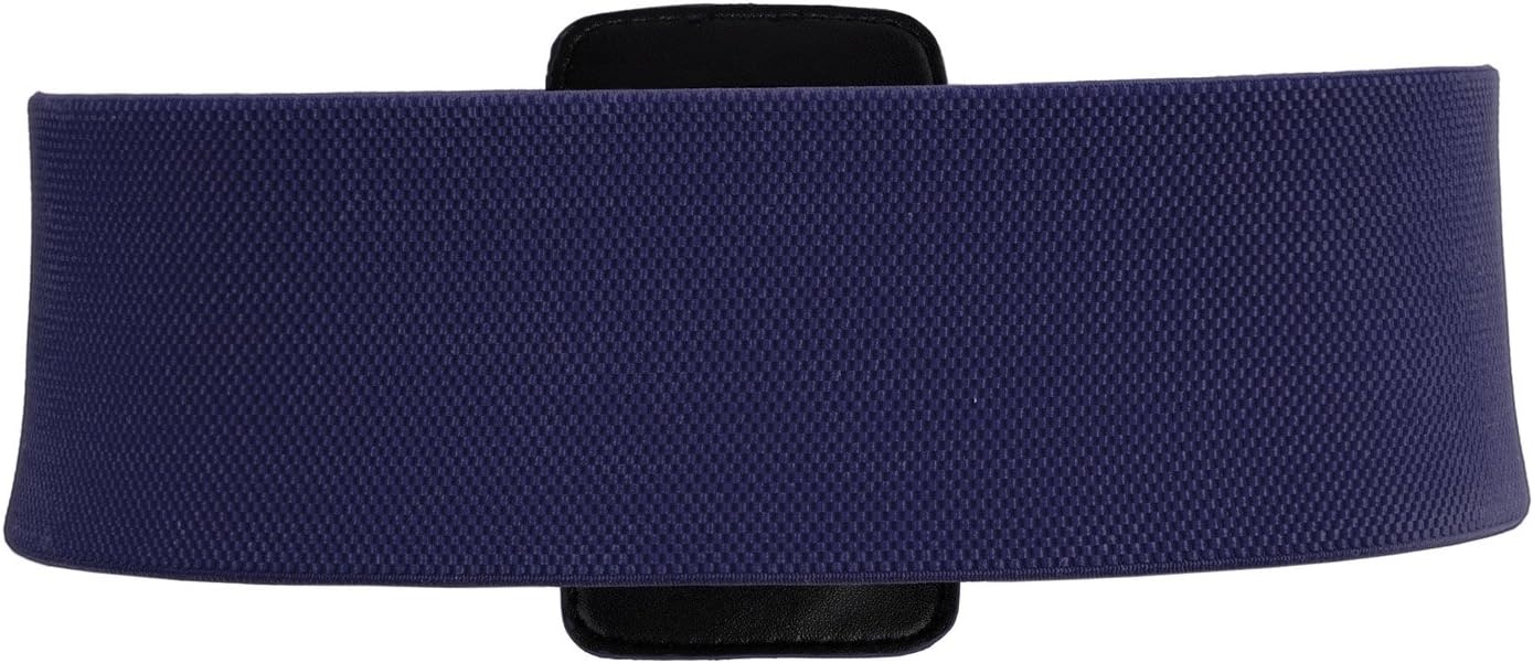 image:imageGRACE KARIN Womens Stretchy Belt 1950s 3 Inch Wide Elastic BeltsNavy Blue