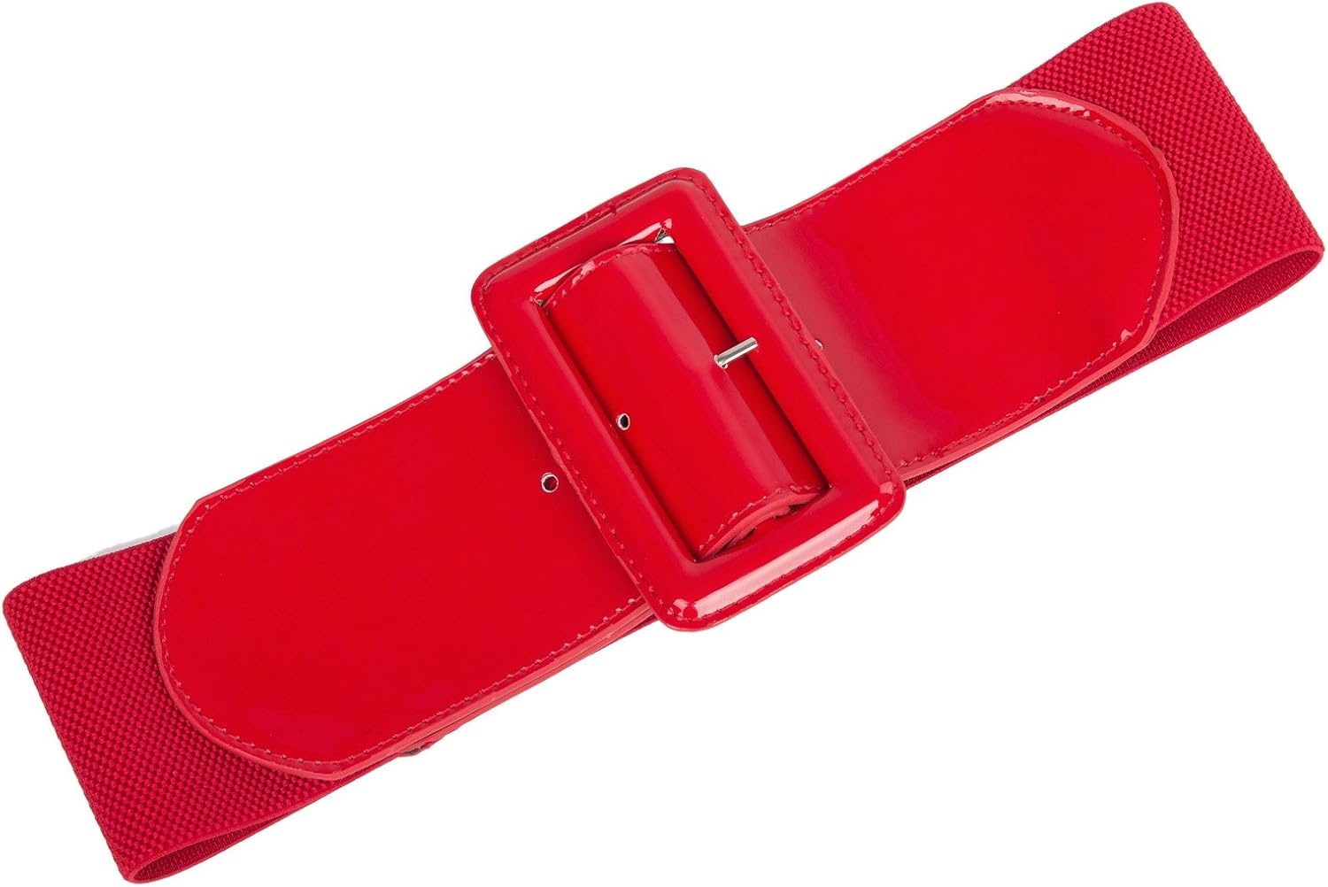 image:imageGRACE KARIN Womens Stretchy Belt 1950s 3 Inch Wide Elastic BeltsRed