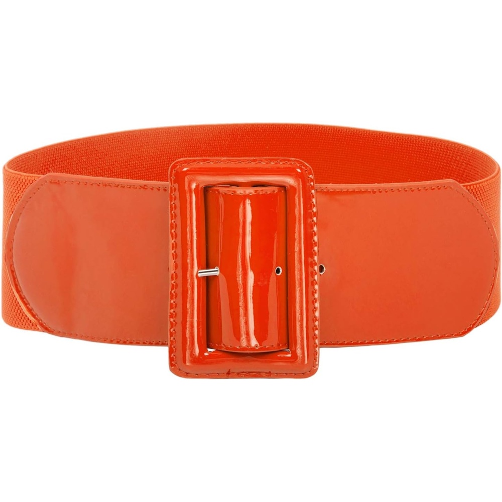 image:imageGRACE KARIN Womens Stretchy Belt 1950s 3 Inch Wide Elastic BeltsOrange