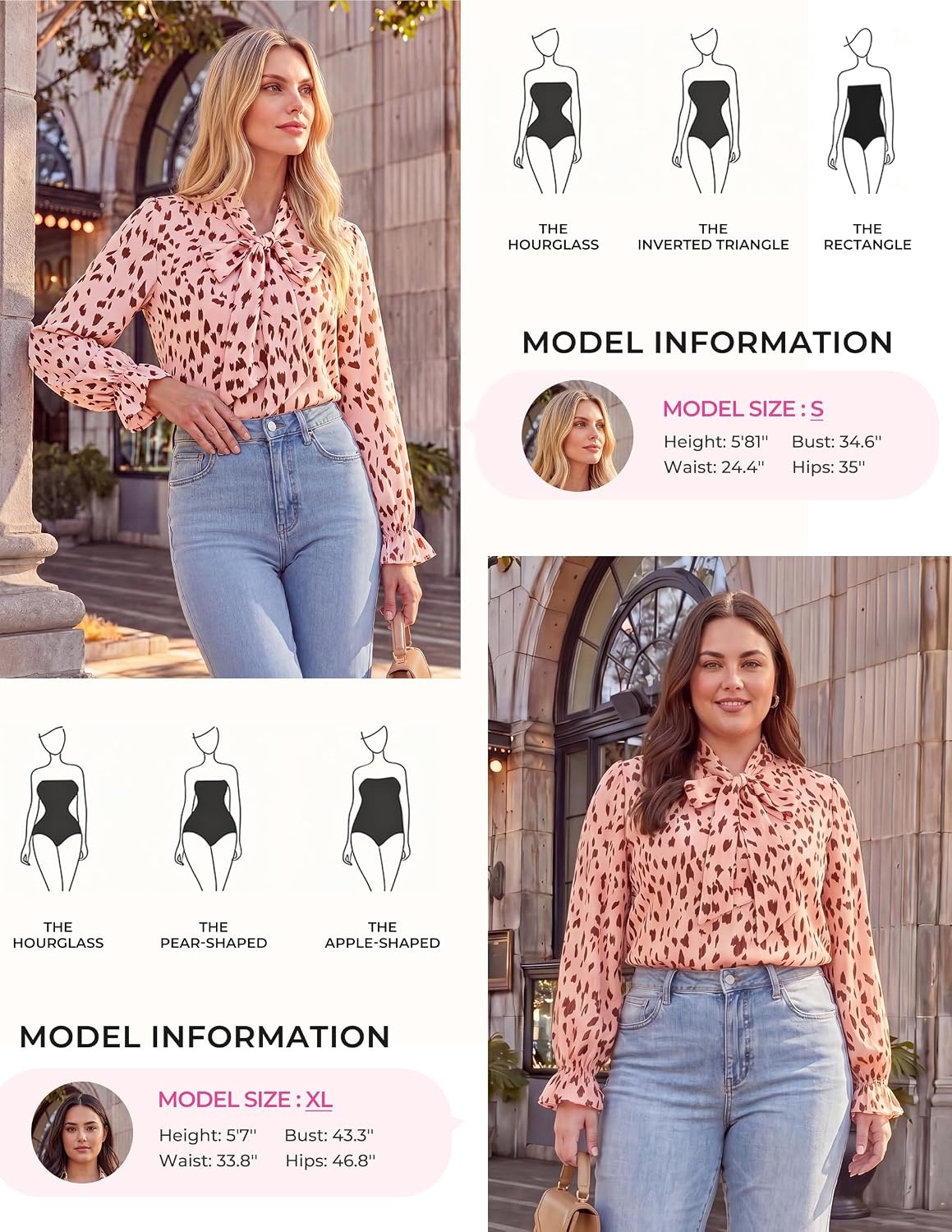 image:imageGRACE KARIN Womens Long Sleeve Bow Tie Neck Blouses Polka Dot Floral Chiffon Tops Business Casual Work Fall Shirts 2026Dot BlushCoffee