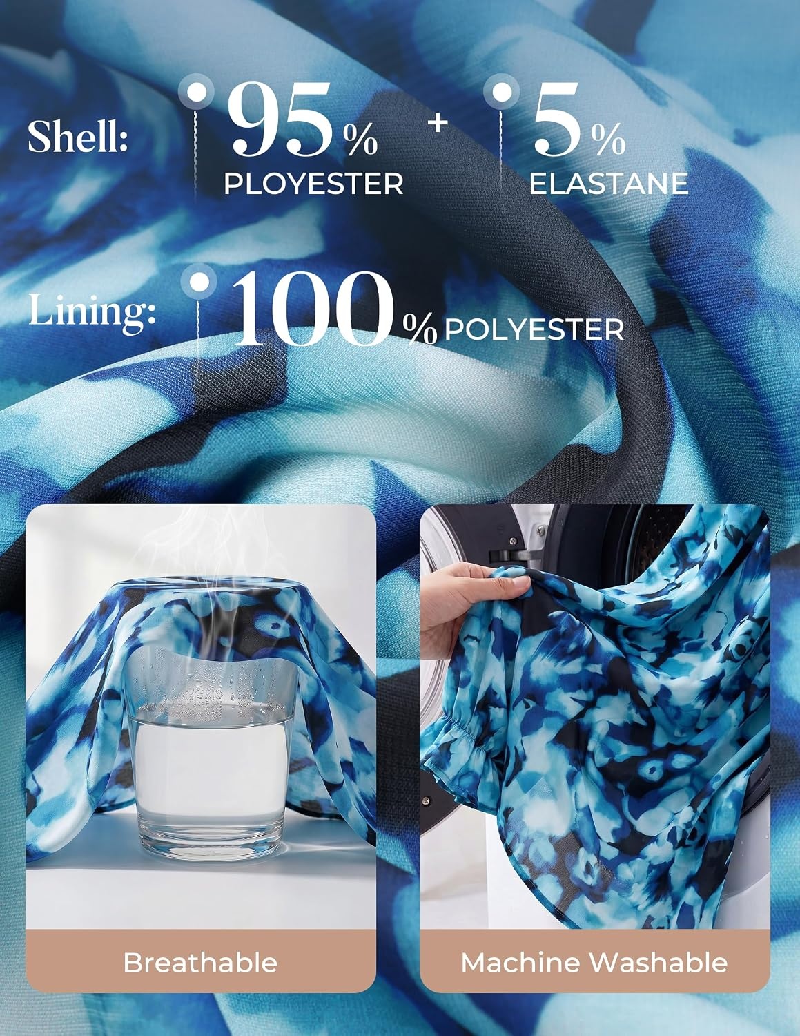 image:imageGRACE KARIN Womens Long Sleeve Bow Tie Neck Blouses Polka Dot Floral Chiffon Tops Business Casual Work Fall Shirts 2026Floral Blue Mix