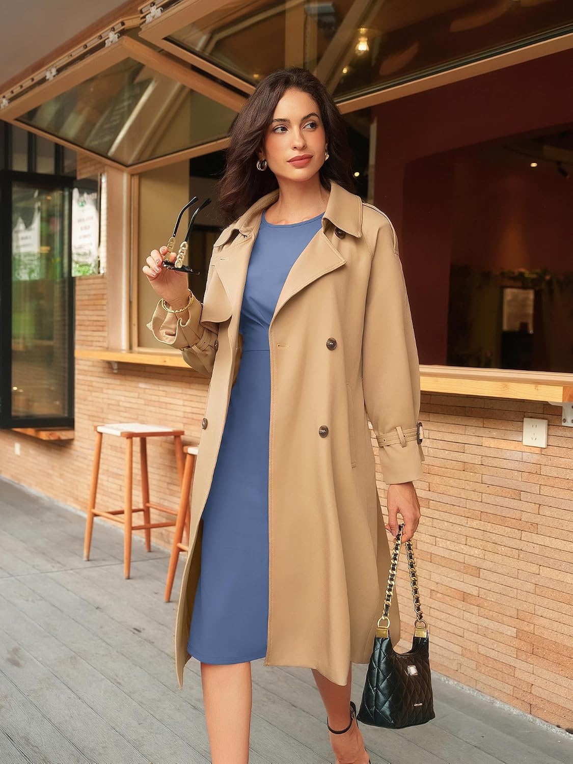 image:imageGRACE KARIN Womens Wear to Work Dresses 2026 Cap Sleeve Sheath Bodycon Midi Dress Ruched Business Office Pencil DressGray Blue