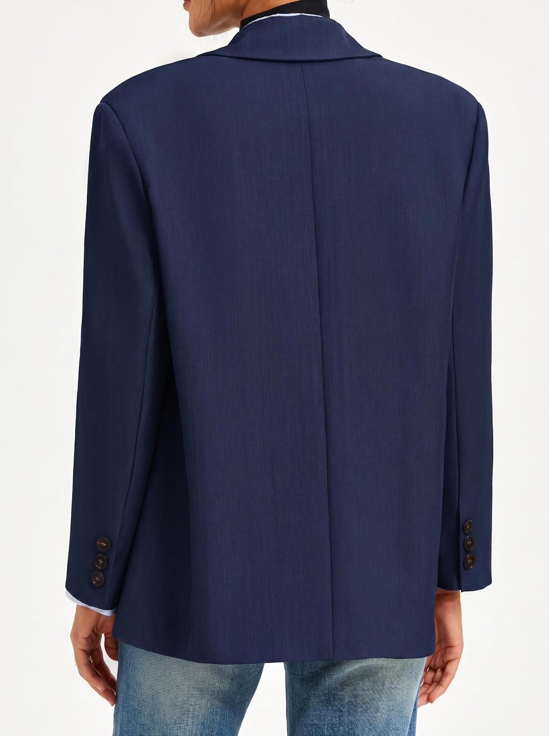 image:imageGRACE KARIN Womens Blazer Business Casual 2026 Fall Work Office Suit Jackets Long Sleeve Lapel Open Front with PocketsNavy