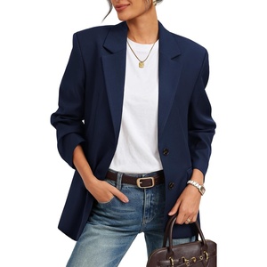 GRACE KARIN Women’s Blazer Business Casual 2026 Fall Work Office Suit Jackets Long Sleeve Lapel Open Front with Pockets(Navy)