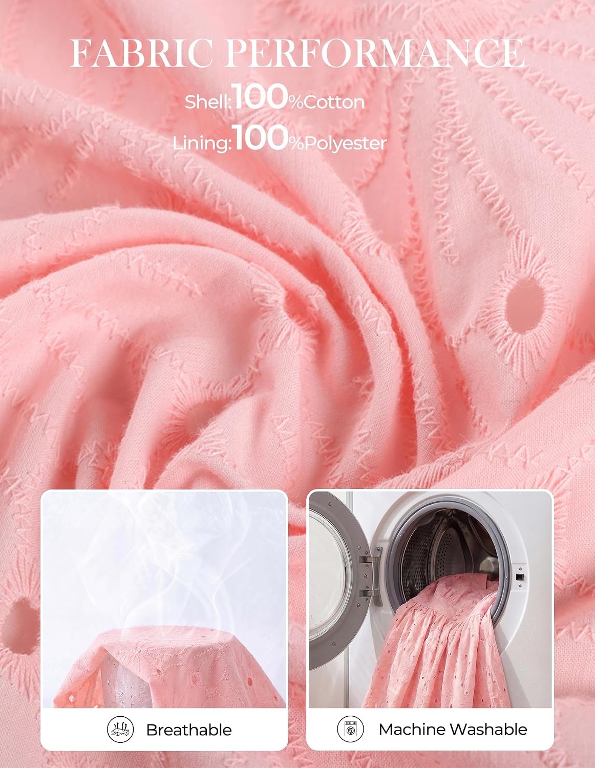 image:imageGRACE KARIN Womens Long Sleeve Cotton Eyelet Fall Maxi Dress 2026 Pockets V Neck A Line Embroidered Flowy Winter Fashion Clothes Outfits Funeral Church Wedding Guest Cocktail DressesPink