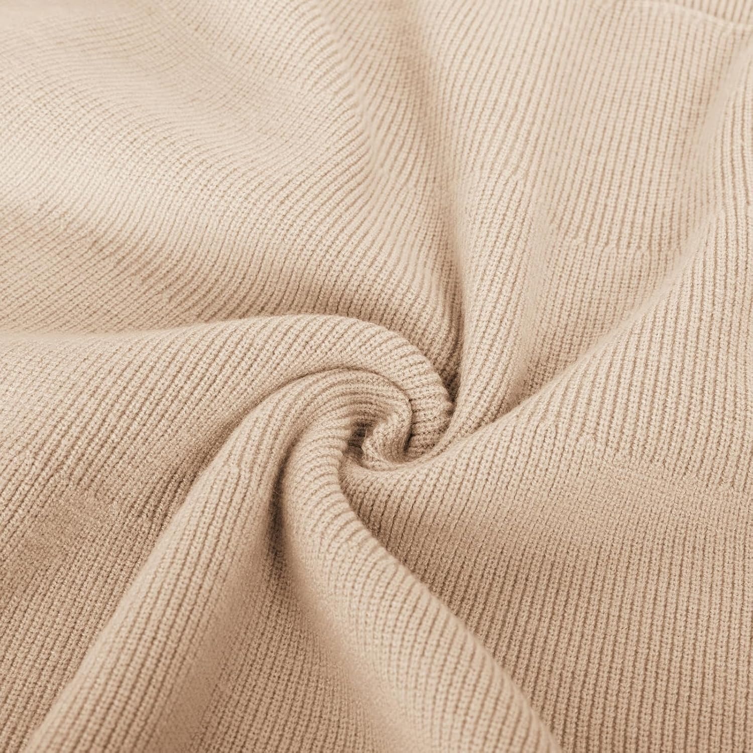 image:imageGRACE KARIN Girl Dress Long Sleeve Sweater Ruffle Button Front Knit Casual Fall Winter Dresses for Girls 512Light Camel
