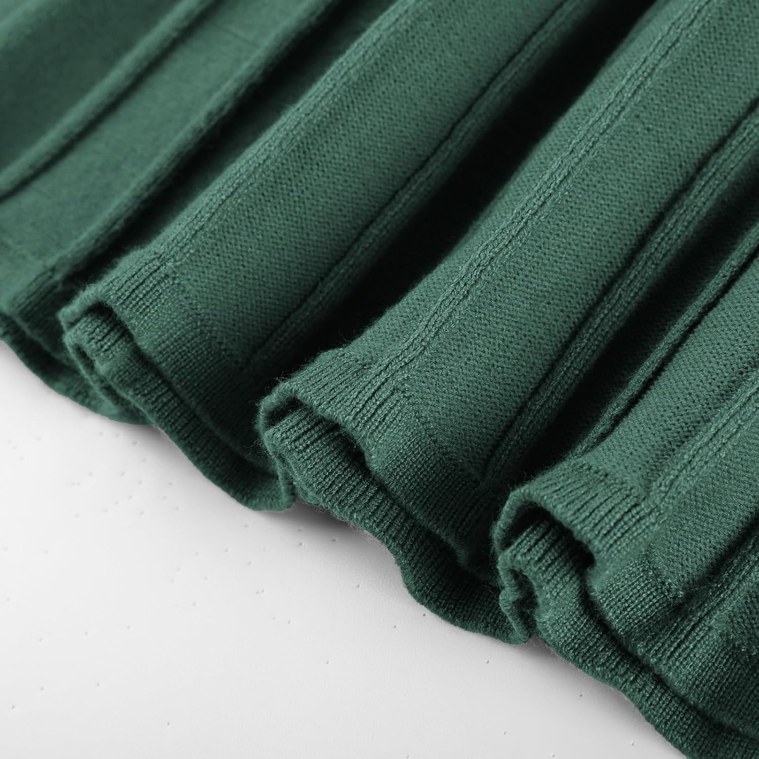 image:imageGRACE KARIN Girls Sweater Fall Dress Long Sleeve Casual Winter Dresses 616 Holiday School Birthday Church Party Elegant Preppy Color Block TweenEden Green