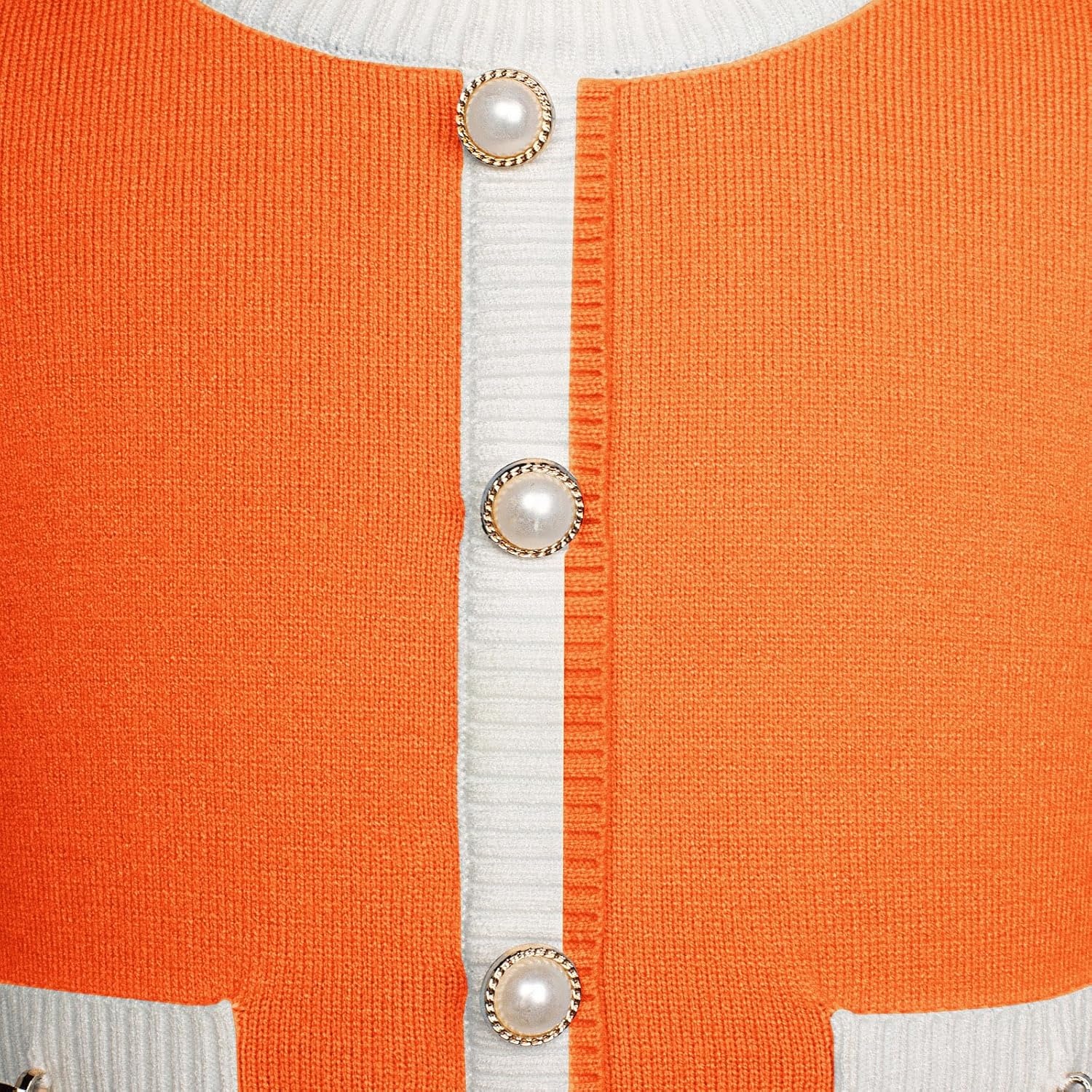 image:imageGRACE KARIN Girls Sweater Fall Dress Long Sleeve Casual Winter Dresses 616 Holiday School Birthday Church Party Elegant Preppy Color Block TweenOrange