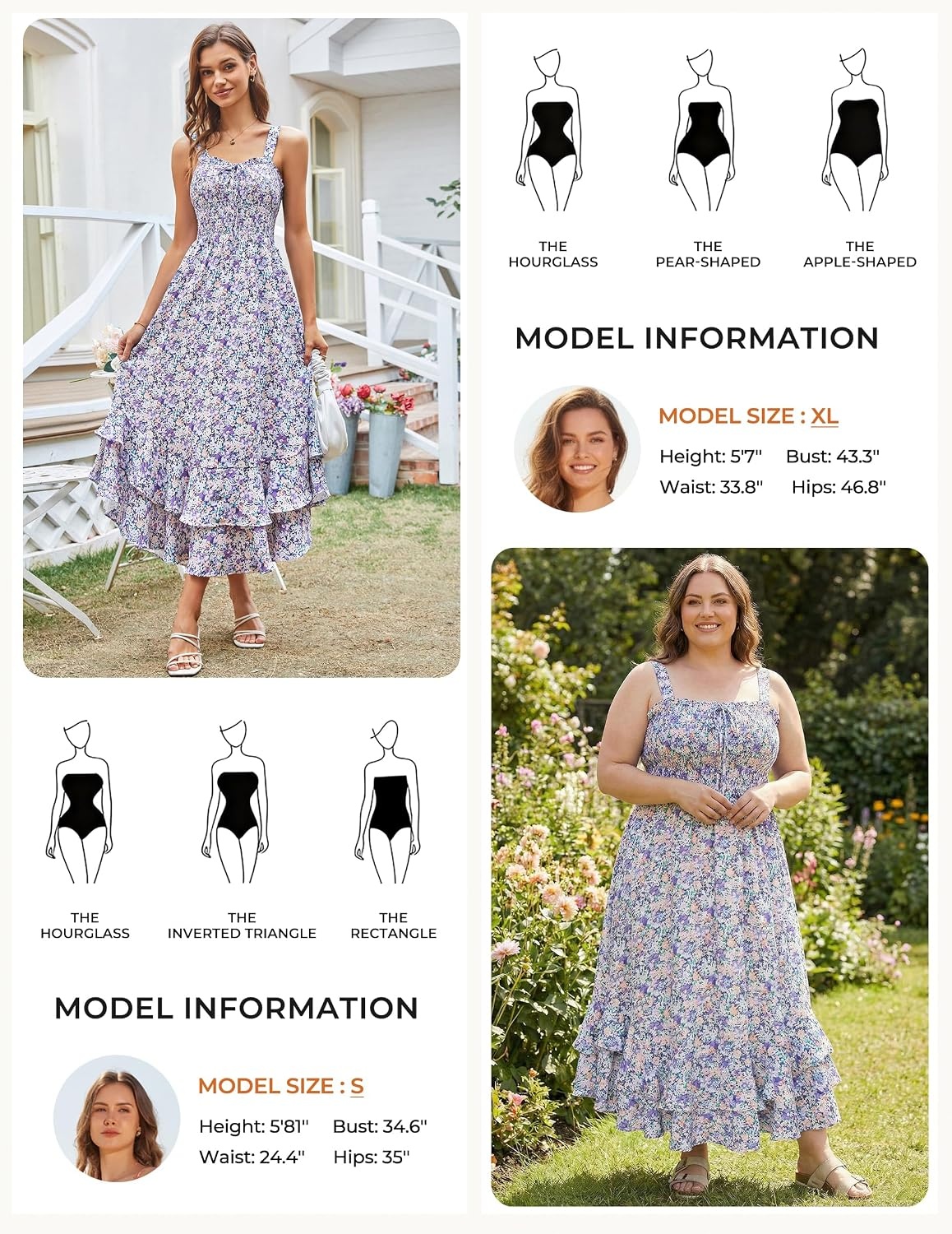 image:imageGRACE KARIN Womens 2026 Summer Floral Boho Dresses Square Neck Strapped Swing A Line Sundress Long Maxi Beach Dress Outfits Sleeveless Hawaiian Trendy Fashion ClothesPurple Floral