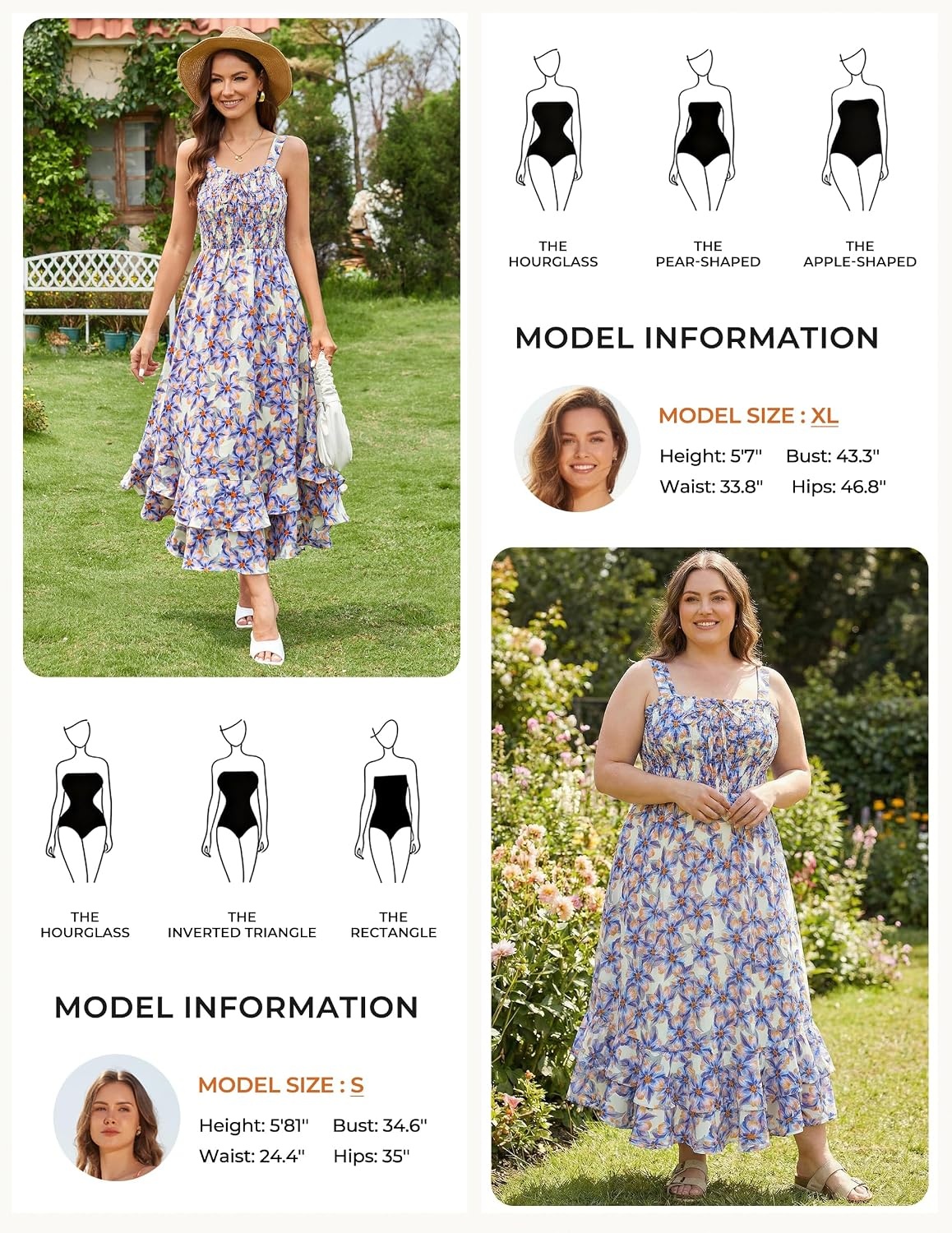 image:imageGRACE KARIN Womens 2026 Summer Floral Boho Dresses Square Neck Strapped Swing A Line Sundress Long Maxi Beach Dress Outfits Sleeveless Hawaiian Trendy Fashion ClothesBlue Floral