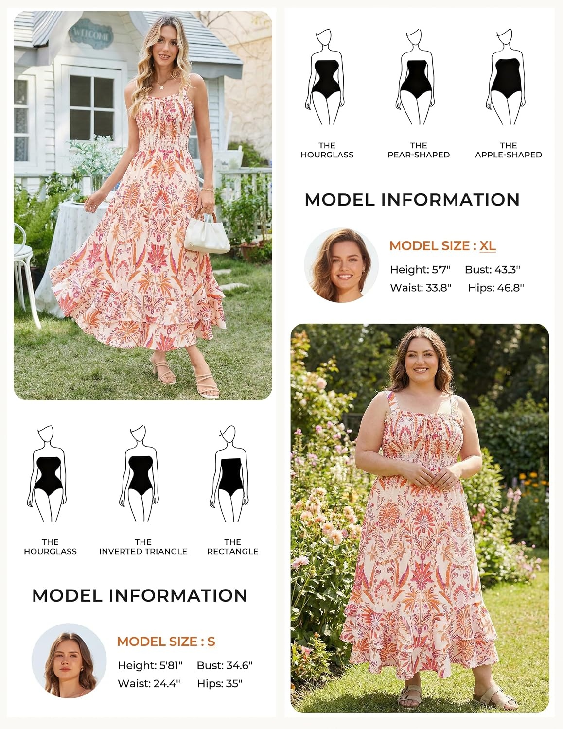 image:imageGRACE KARIN Womens 2026 Summer Floral Boho Dresses Square Neck Strapped Swing A Line Sundress Long Maxi Beach Dress Outfits Sleeveless Hawaiian Trendy Fashion ClothesBeige Floral