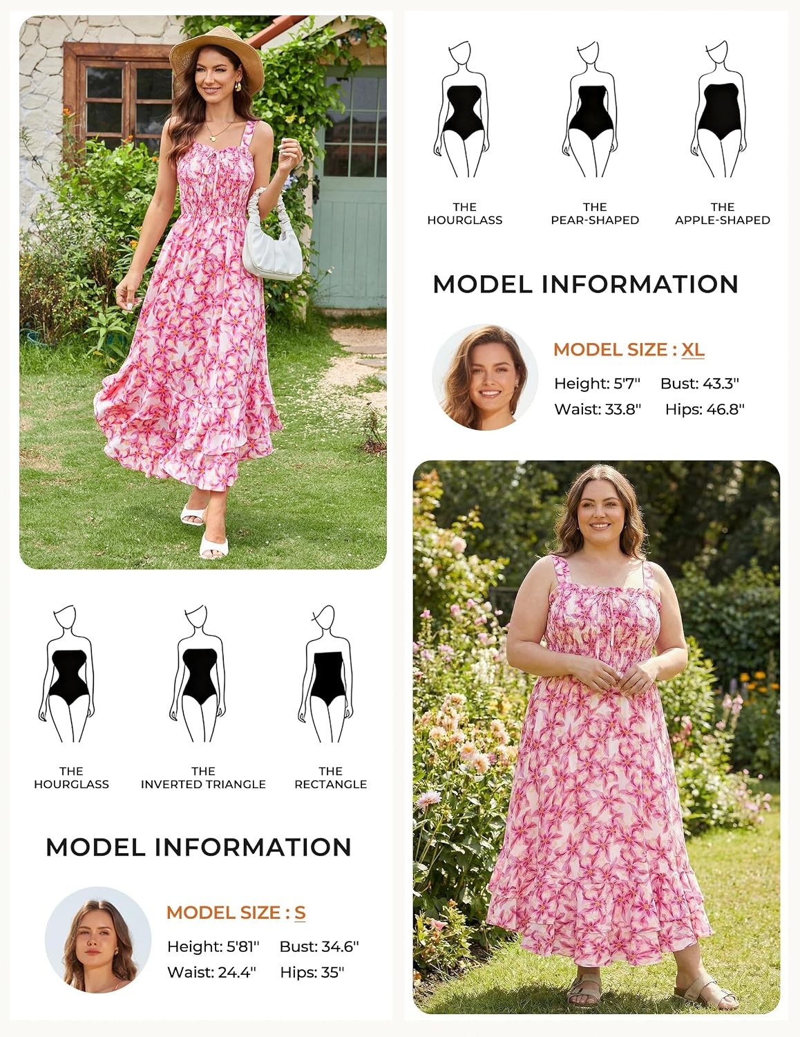 image:imageGRACE KARIN Womens 2026 Summer Floral Boho Dresses Square Neck Strapped Swing A Line Sundress Long Maxi Beach Dress Outfits Sleeveless Hawaiian Trendy Fashion ClothesPink Yellow Floral