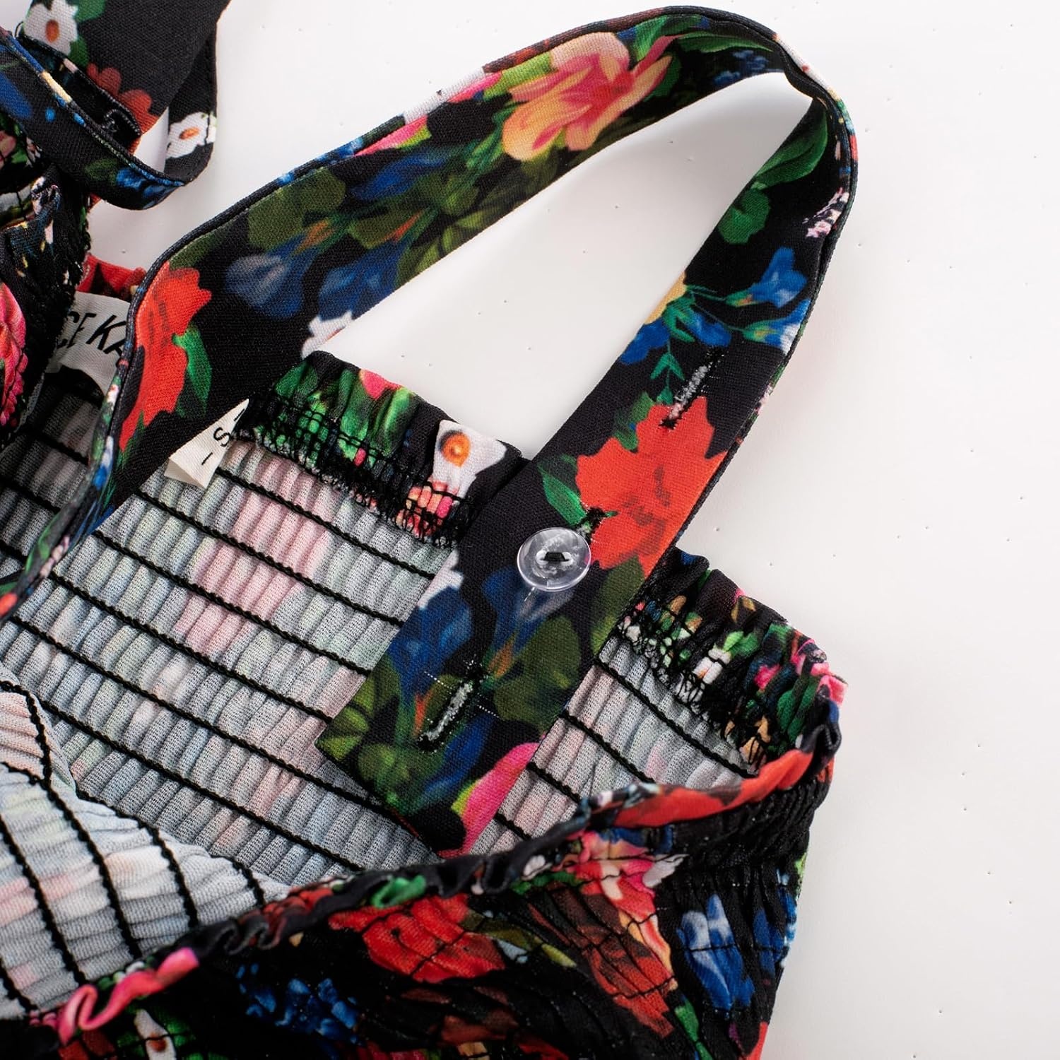 image:imageGRACE KARIN Womens 2026 Summer Floral Boho Dresses Square Neck Strapped Swing A Line Sundress Long Maxi Beach Dress Outfits Sleeveless Hawaiian Trendy Fashion ClothesBlack Floral