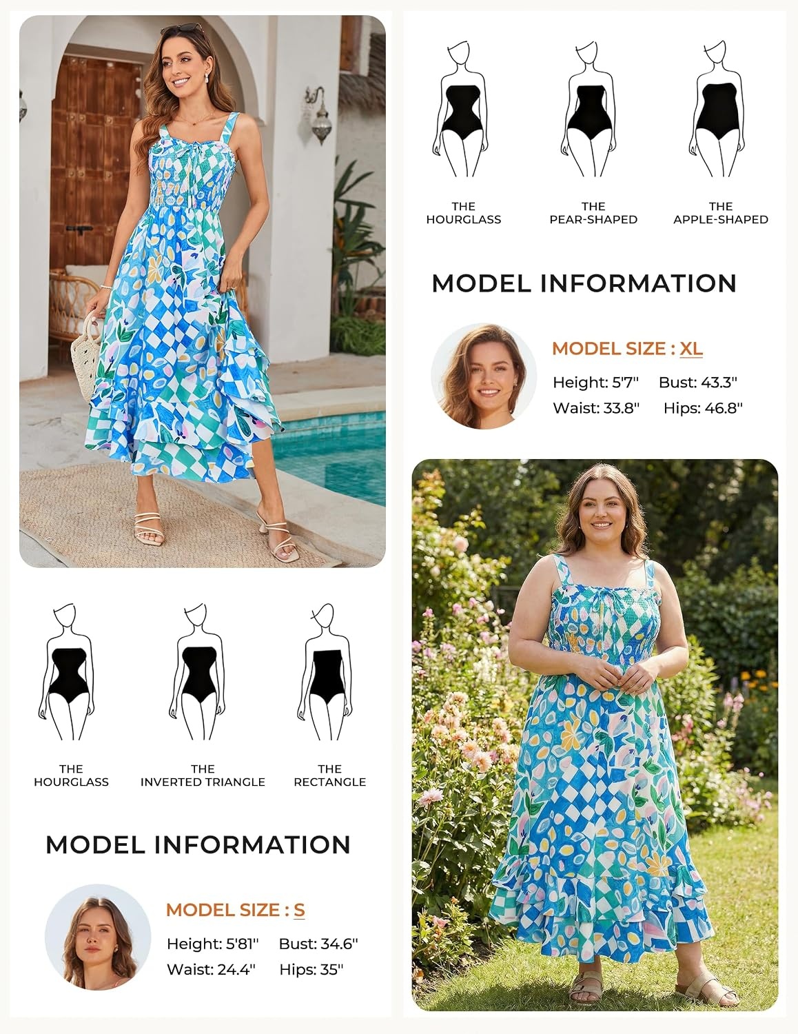 image:imageGRACE KARIN Womens 2026 Summer Floral Boho Dresses Square Neck Strapped Swing A Line Sundress Long Maxi Beach Dress Outfits Sleeveless Hawaiian Trendy Fashion ClothesBlue Green