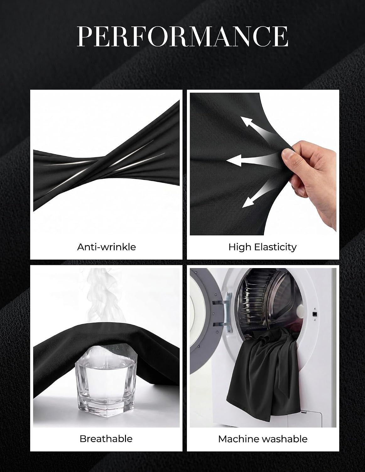 image:imageGRACE KARIN Womens Business Casual Midi Dress Church Work Bodycon Dresses Ruched Waist Ruffle Sleeve Lightweight KneeLength Stretchy WrinkleResistant Elegant for Graduation Teacher FuneralBlack