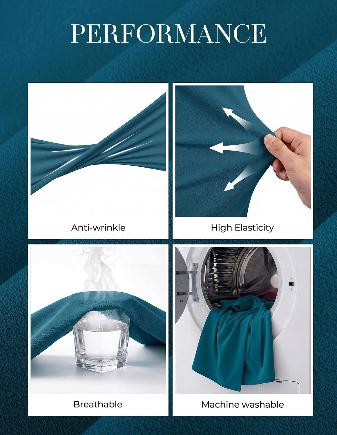 image:imageGRACE KARIN Womens Business Casual Midi Dress Church Work Bodycon Dresses Ruched Waist Ruffle Sleeve Lightweight KneeLength Stretchy WrinkleResistant Elegant for Graduation Teacher FuneralDeep Peacock Blue