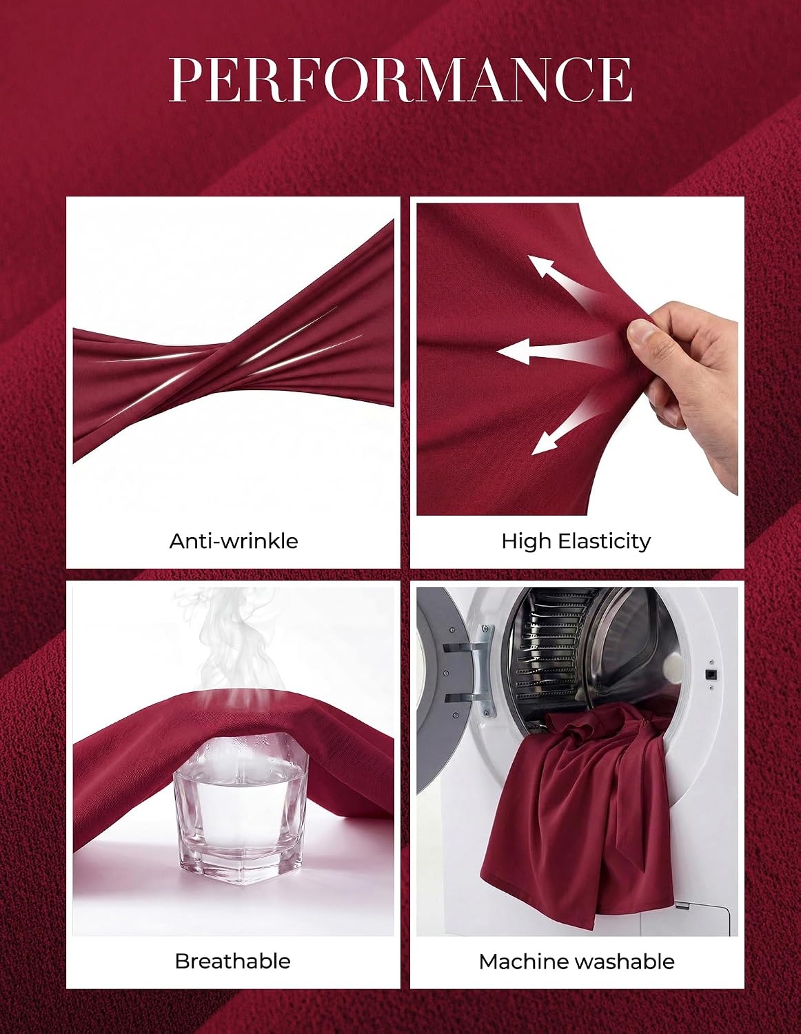image:imageGRACE KARIN Womens Business Casual Midi Dress Church Work Bodycon Dresses Ruched Waist Ruffle Sleeve Lightweight KneeLength Stretchy WrinkleResistant Elegant for Graduation Teacher FuneralDark Red