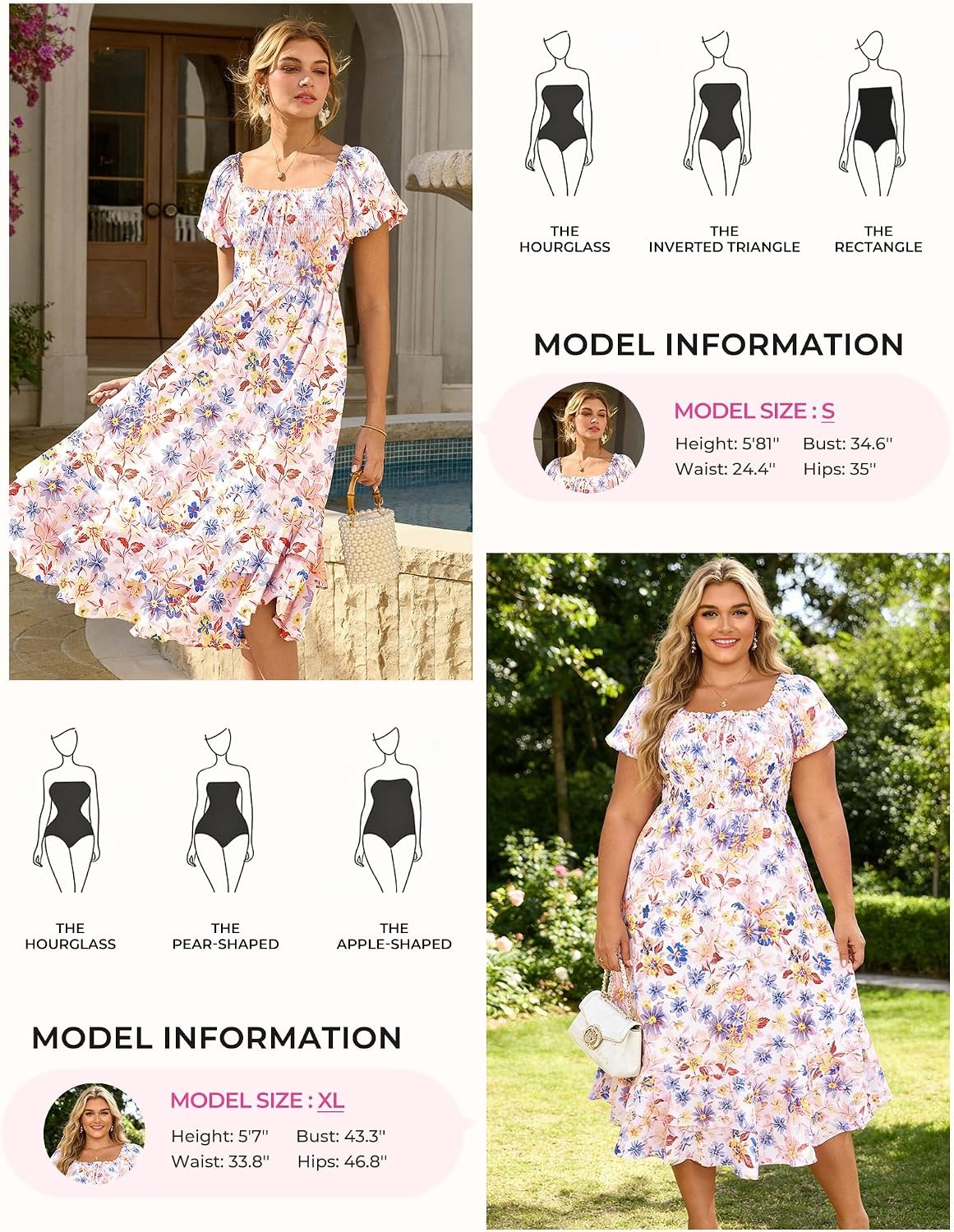 image:imageGRACE KARIN Womens Floral Maxi Wedding Guest Dress 2026 Summer Flowy A Line Pockets Square Neck Chiffon Boho Casual Long Bridal Shower Garden Party Beach Vacation DressMulticolor Floral