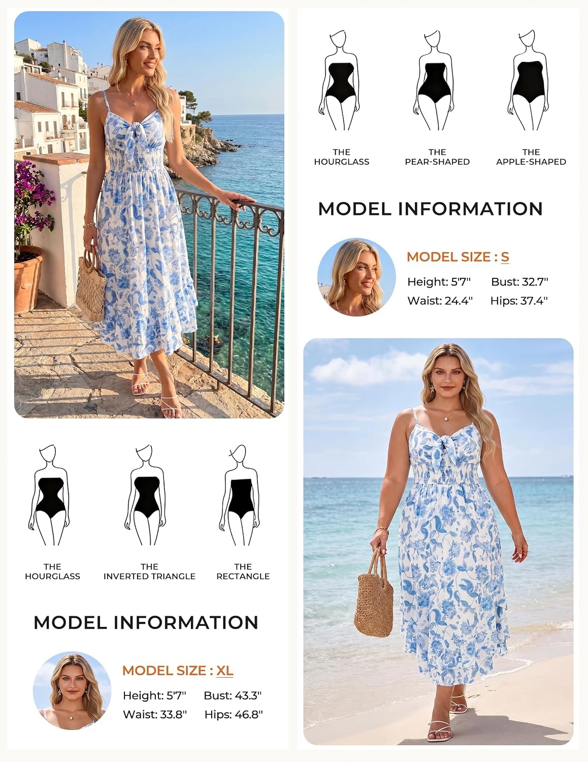 image:imageGRACE KARIN Womens Summer Floral Maxi Sundresses Beach Boho Dress with PocketsSpaghetti StrapV NeckSmocked BackCasual Fashion ClothesVacation OutfitsA Line Long DressBlue Paisley